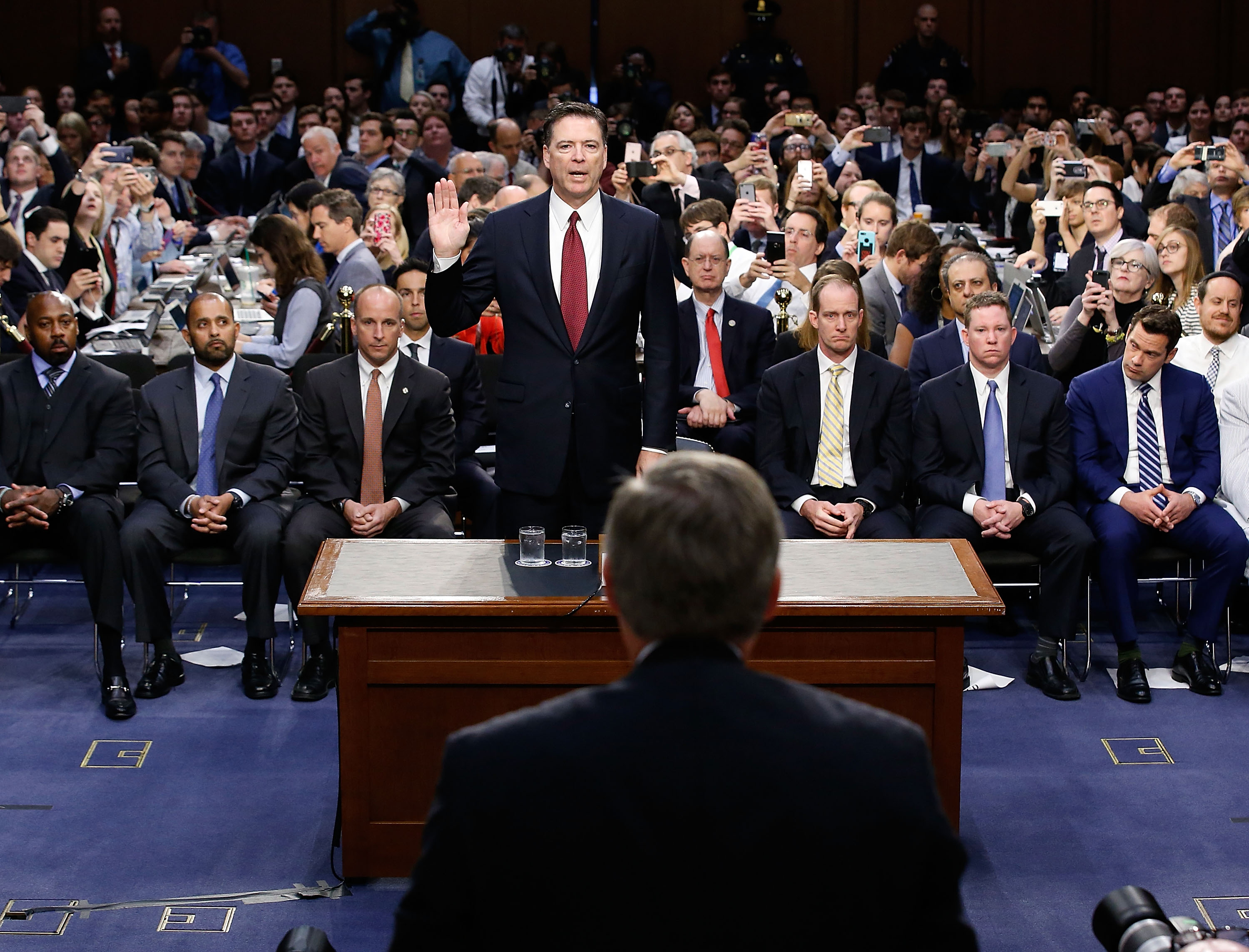 James Comey Testifies At Senate Hearing On Russian Interference In US Election