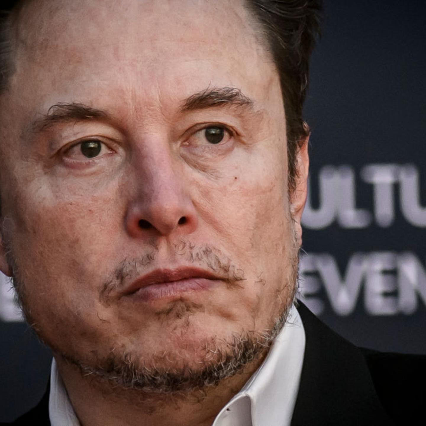 Elon Musk, chief executive officer of Tesla Inc and X (formerly Twitter) CEO speaks at the Atreju political convention on Dec. 15, 2023 in Rome, Italy.