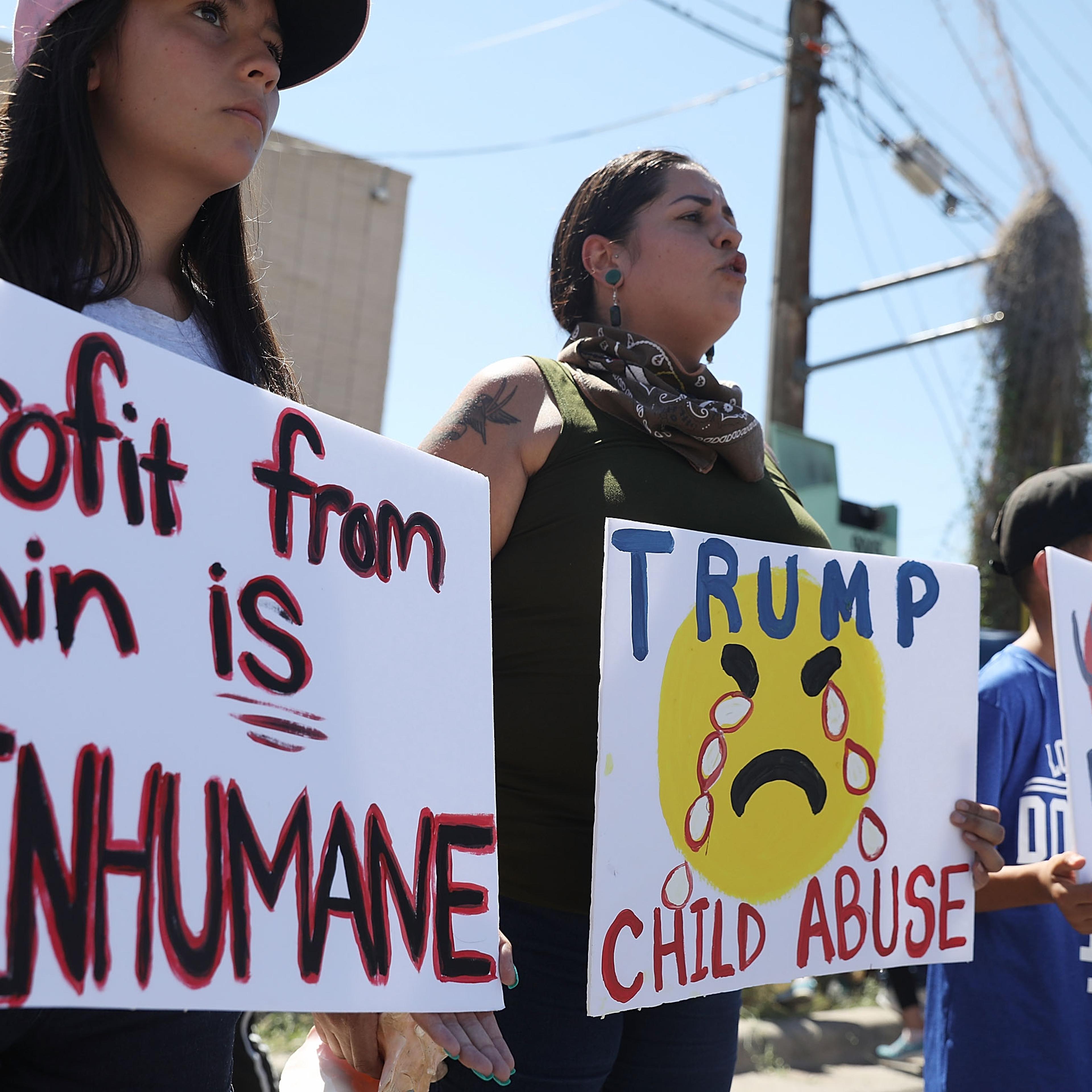 Protest Over The Separation Of Incarcerated Immigrant Families And Children Held In El Paso, Texas