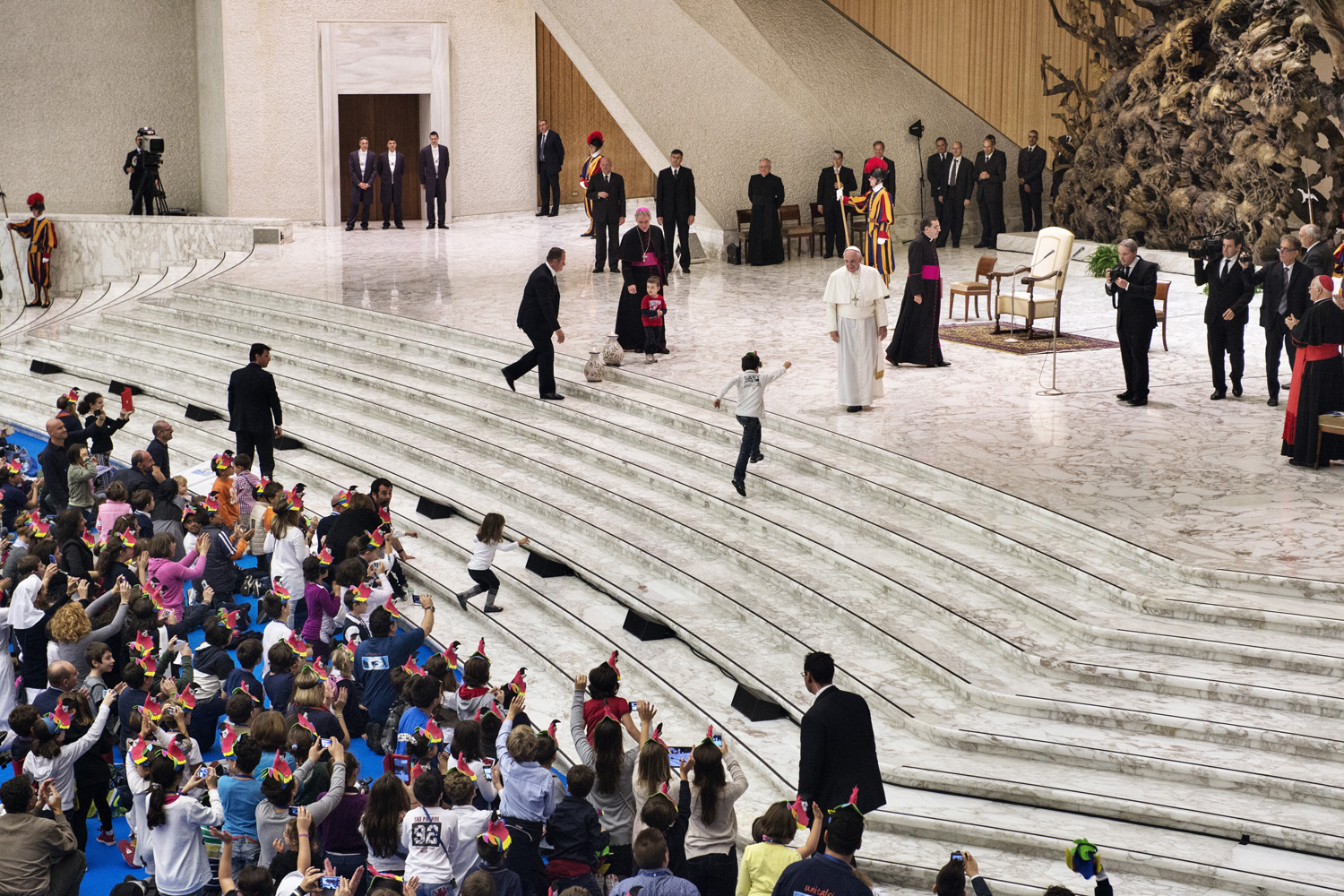 Pope Francis photographed in the Vatican, Rome, Italy in November-December, 2013. Pope Francis was chosen as TIME Magazine's 2013 Person of the Year.