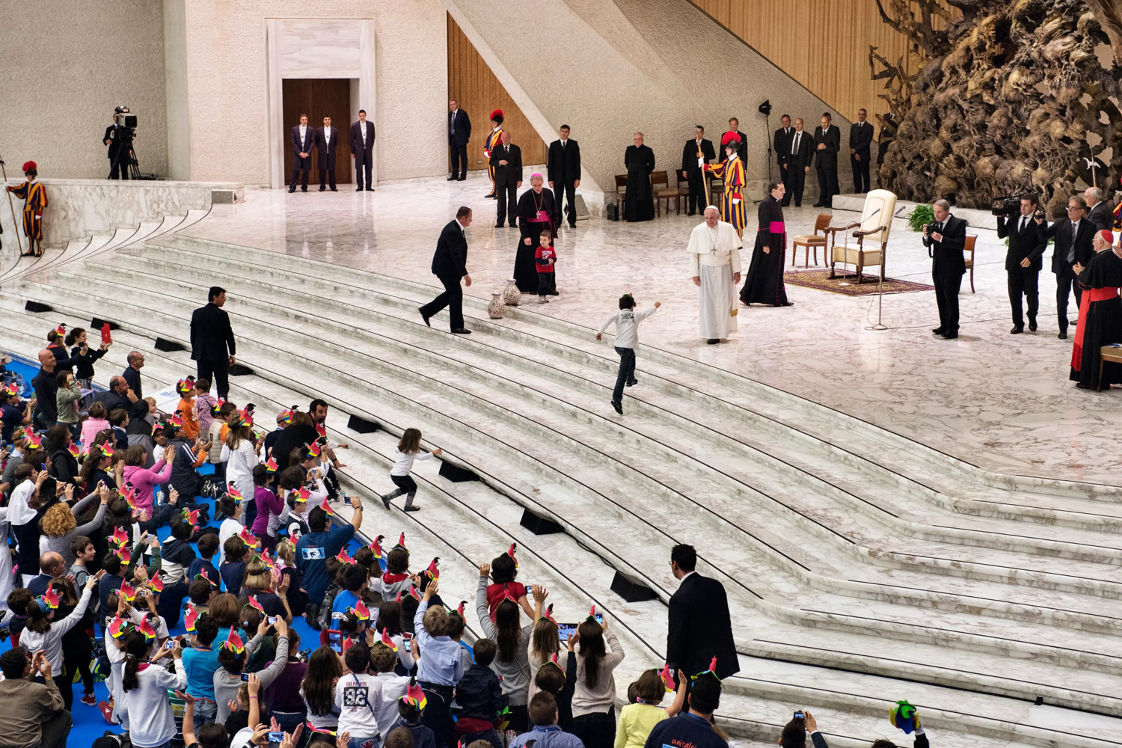 Pope Francis photographed in the Vatican, Rome, Italy in November-December, 2013. Pope Francis was chosen as TIME Magazine's 2013 Person of the Year.