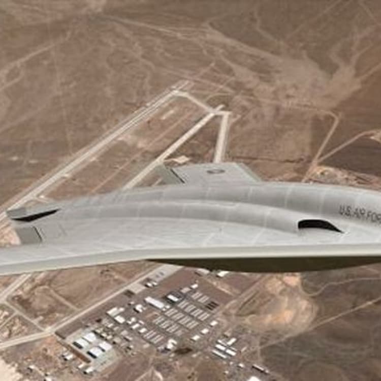 An artist's conception of what the Air Force's new Long Range Strike Bomber might look like.