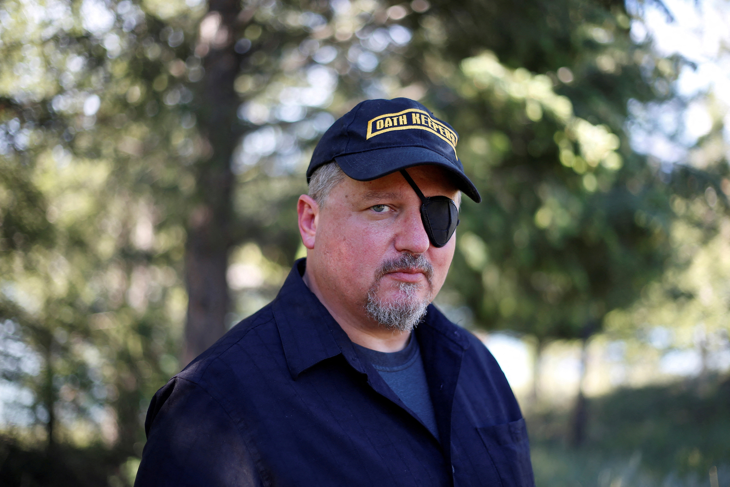 Oath Keepers founder Stewart Rhodes in Eureka, Mont. in 2016. 