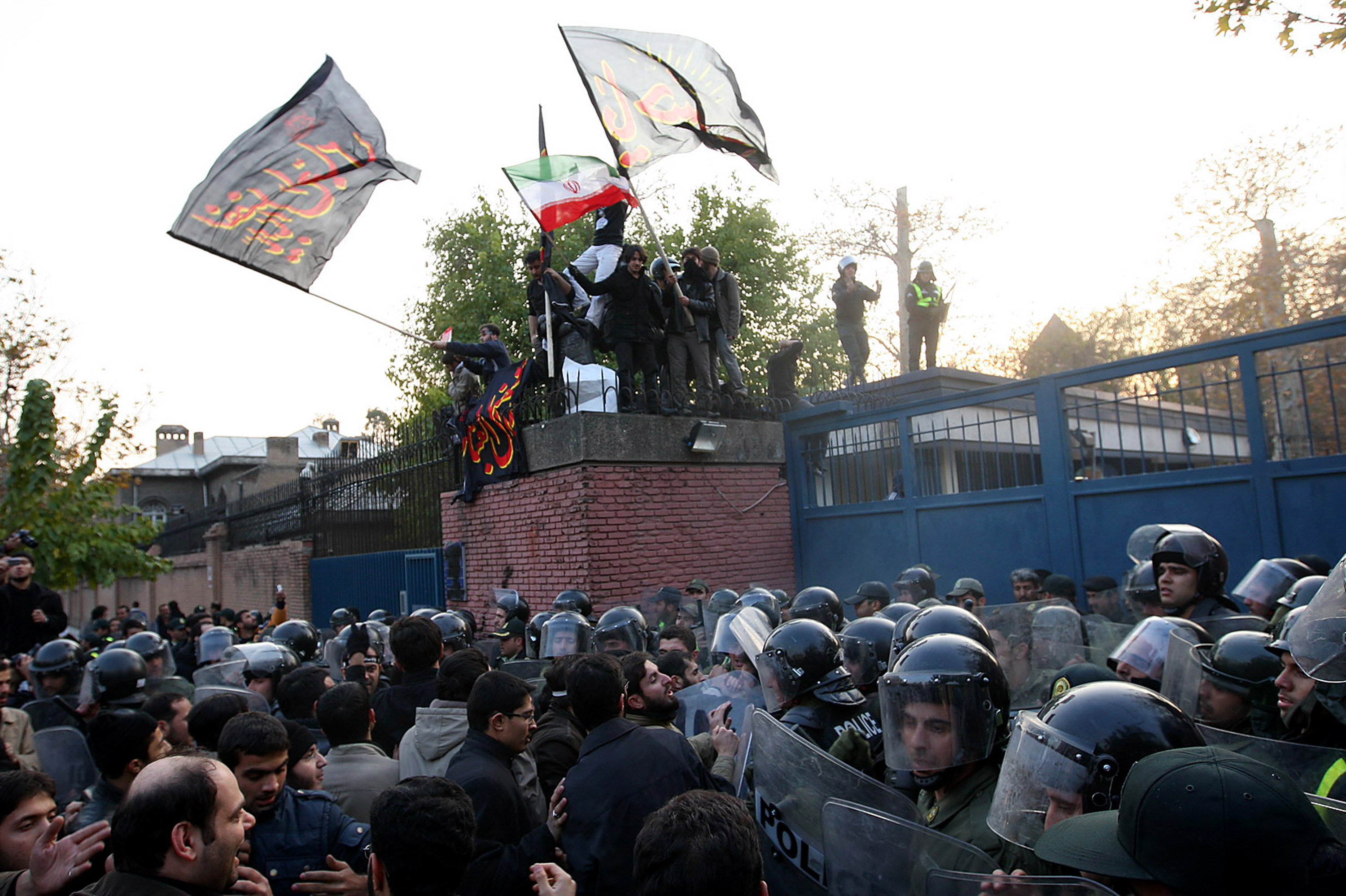 Iranian Demonstrators Break In To British Embassy In Tehran
