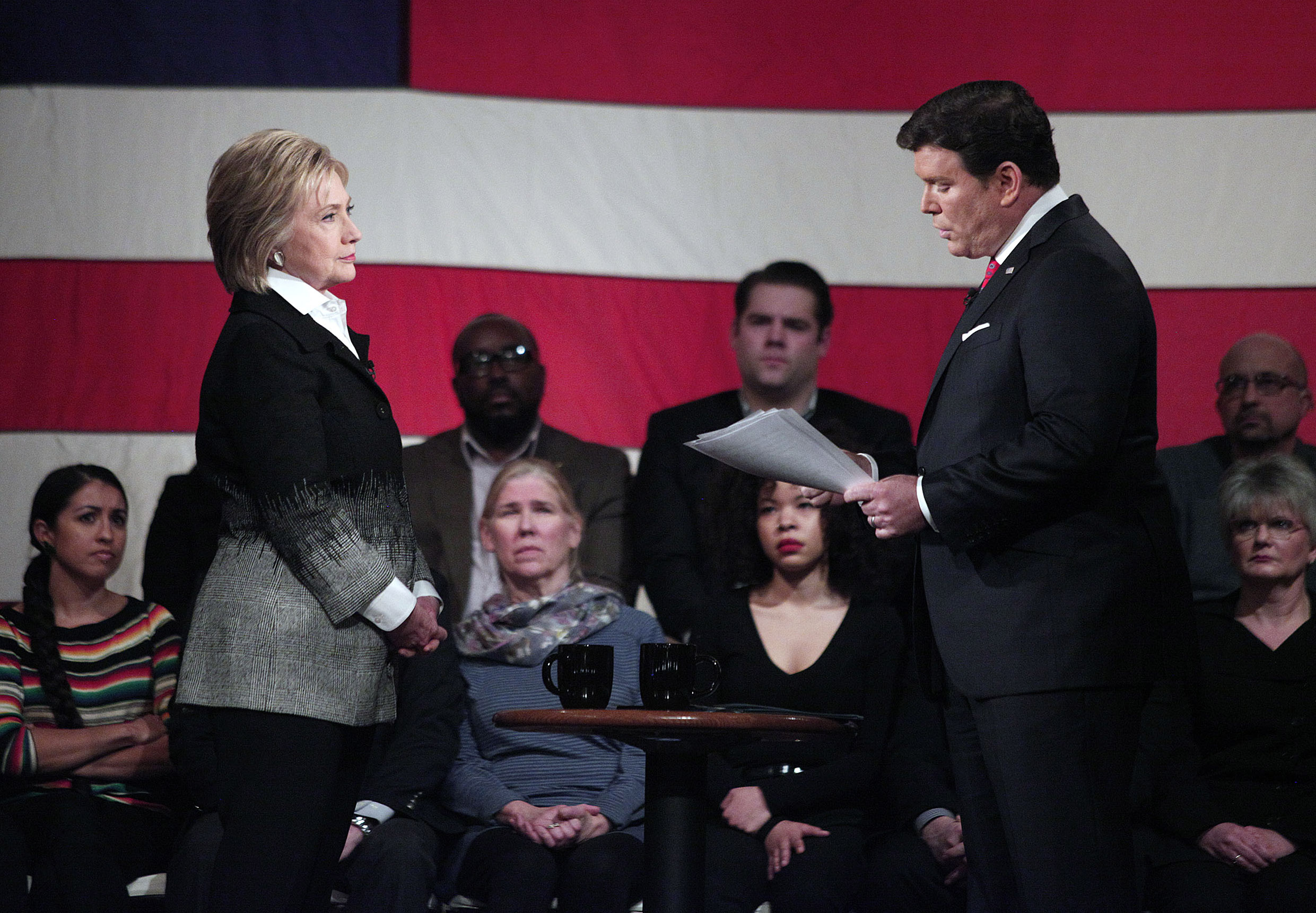 Clinton And Sanders Attend Presidential Town Hall In Detroit