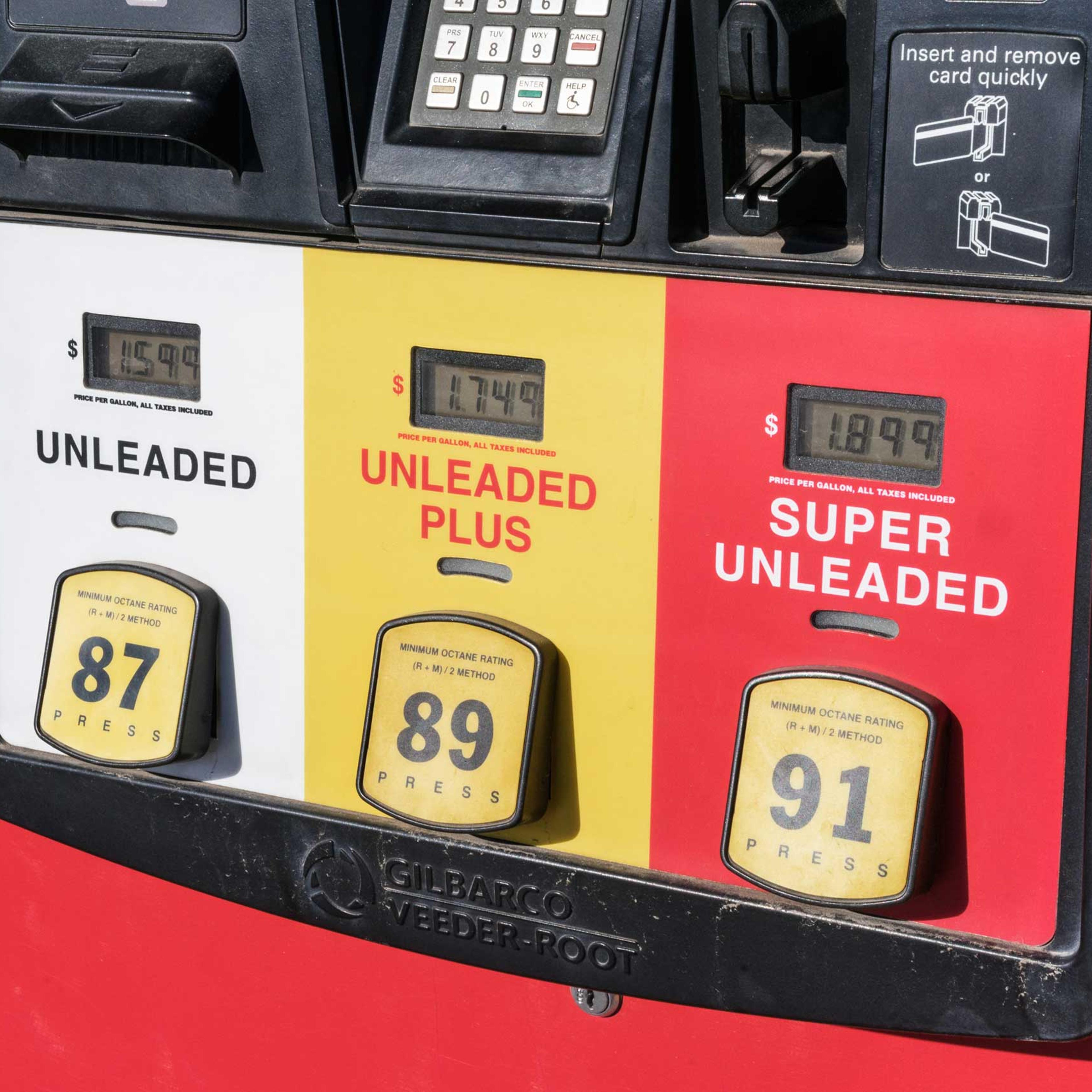 A pump at the Pilot Travel Center on East Austin Road in Nevada, Missouri. January 10, 2015.