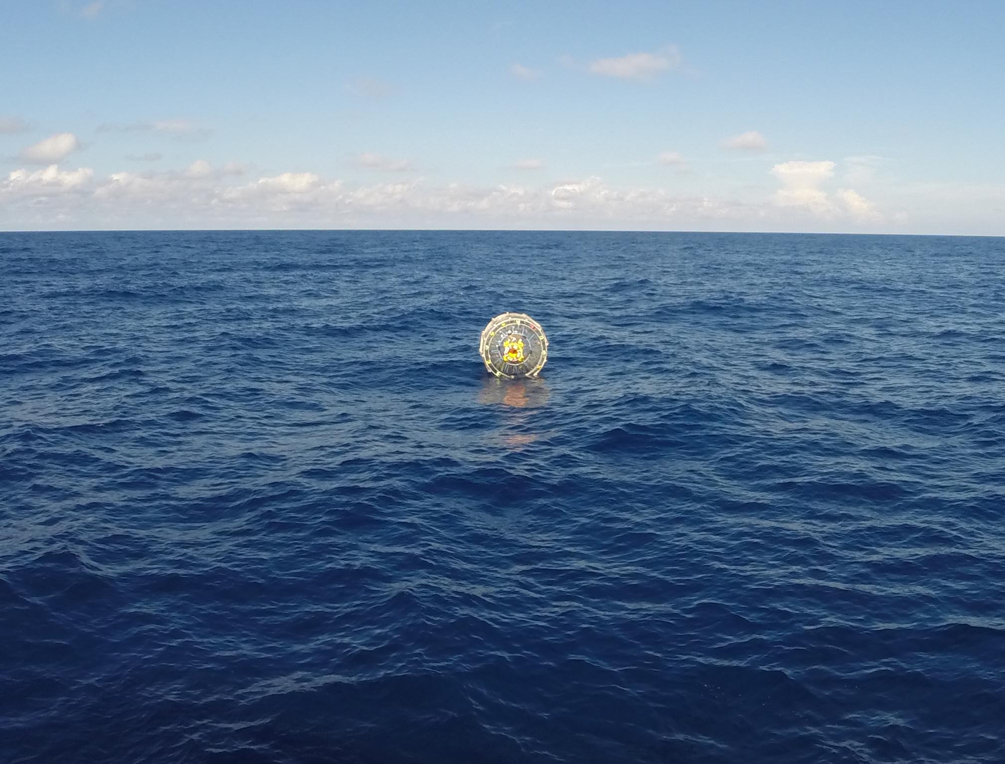 Reza Baluchi, a U.S. citizen, made it 70 nautical miles from the coast of Florida in this inflatable bubble. He was rescued by the Coast Guard.