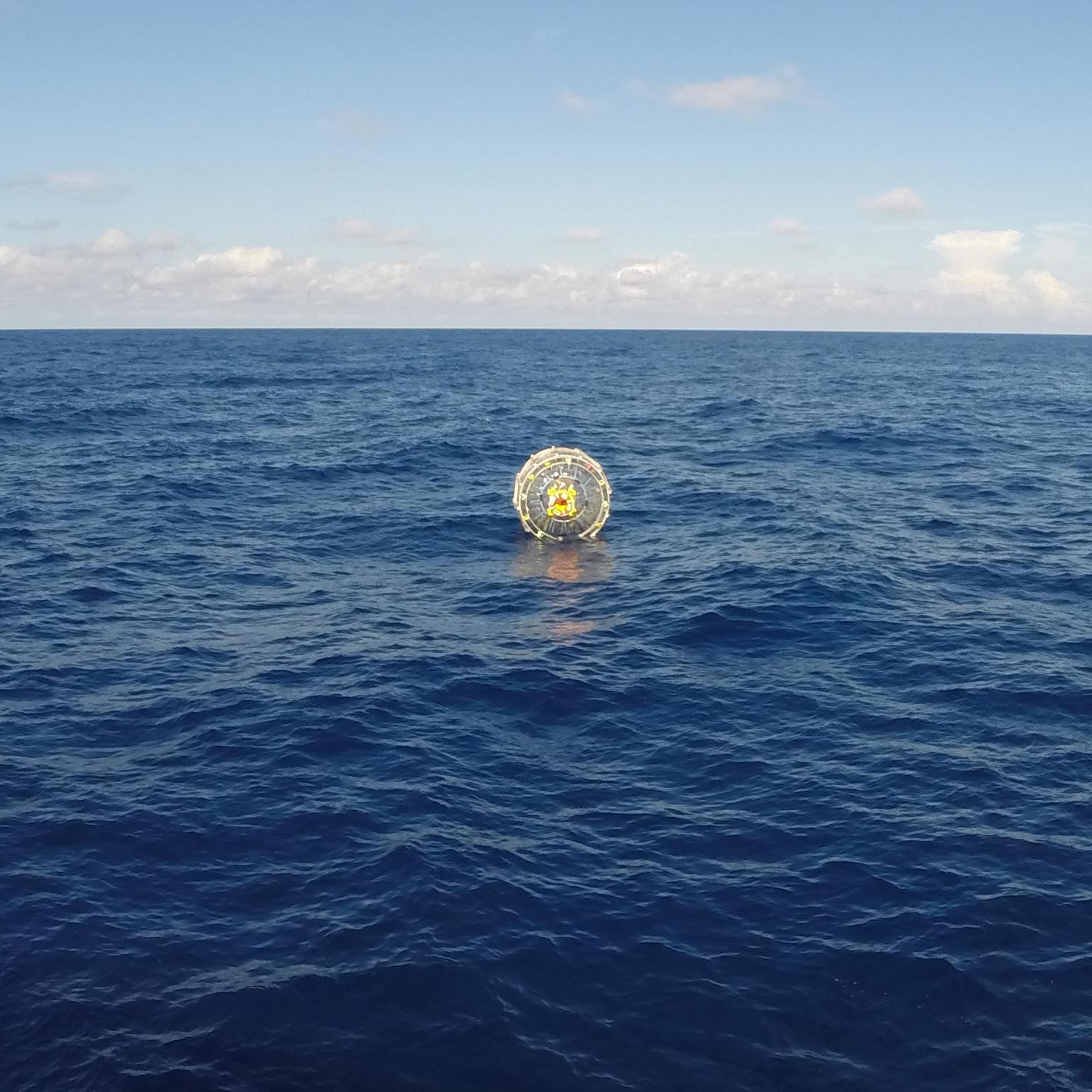 Reza Baluchi, a U.S. citizen, made it 70 nautical miles from the coast of Florida in this inflatable bubble. He was rescued by the Coast Guard.