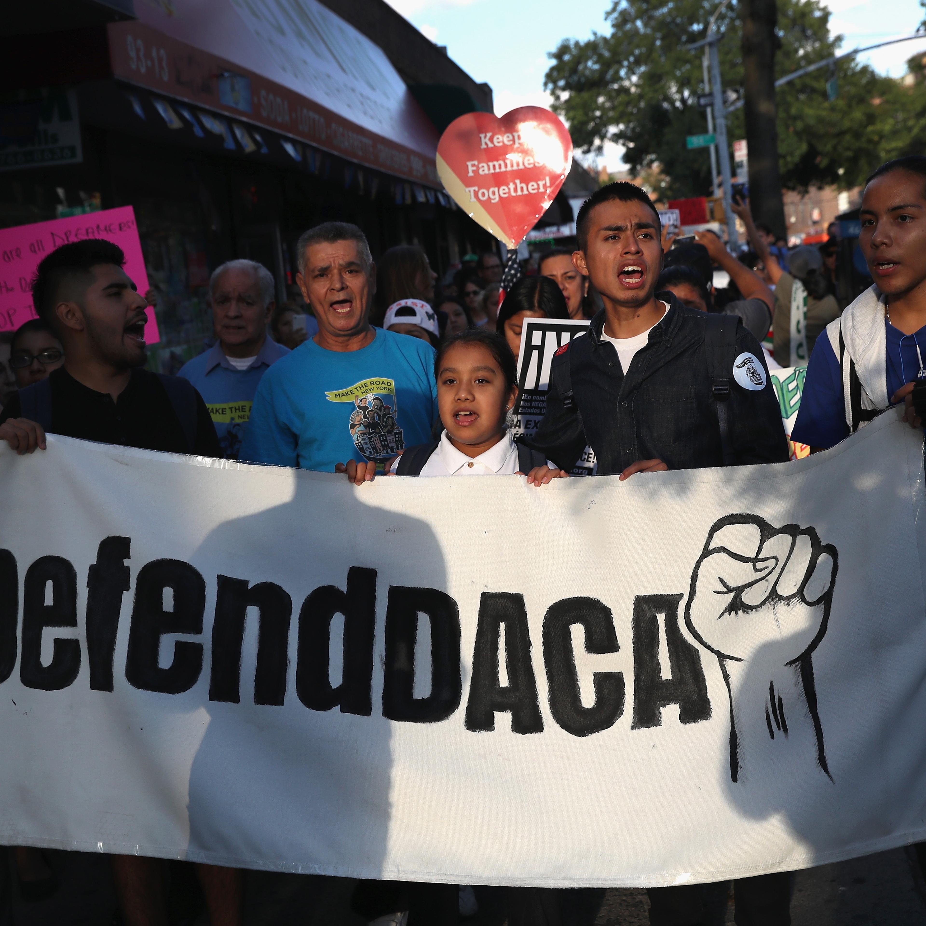 Immigration Activists Rally Against President Trump's Decision To End DACA Program