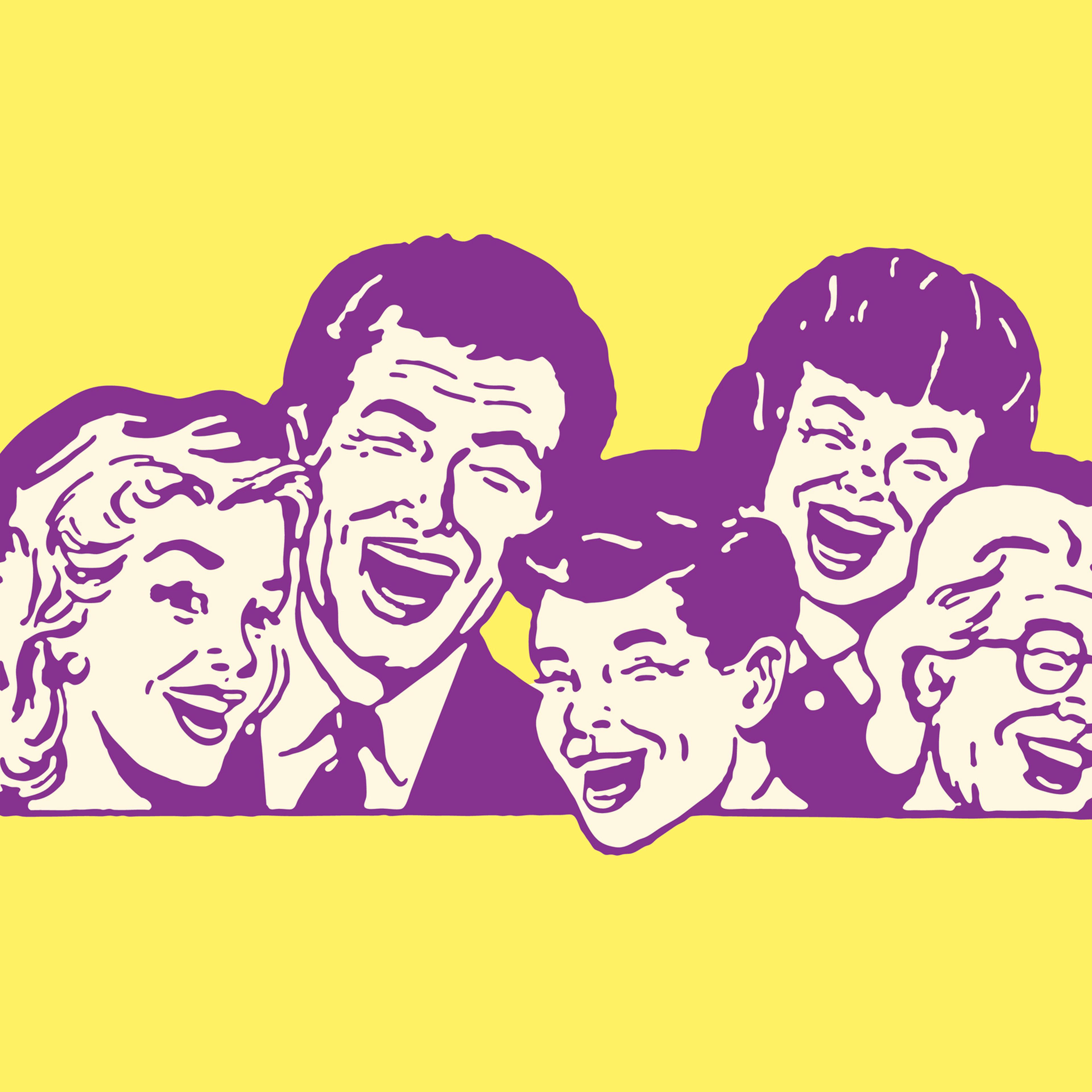 Five People Laughing