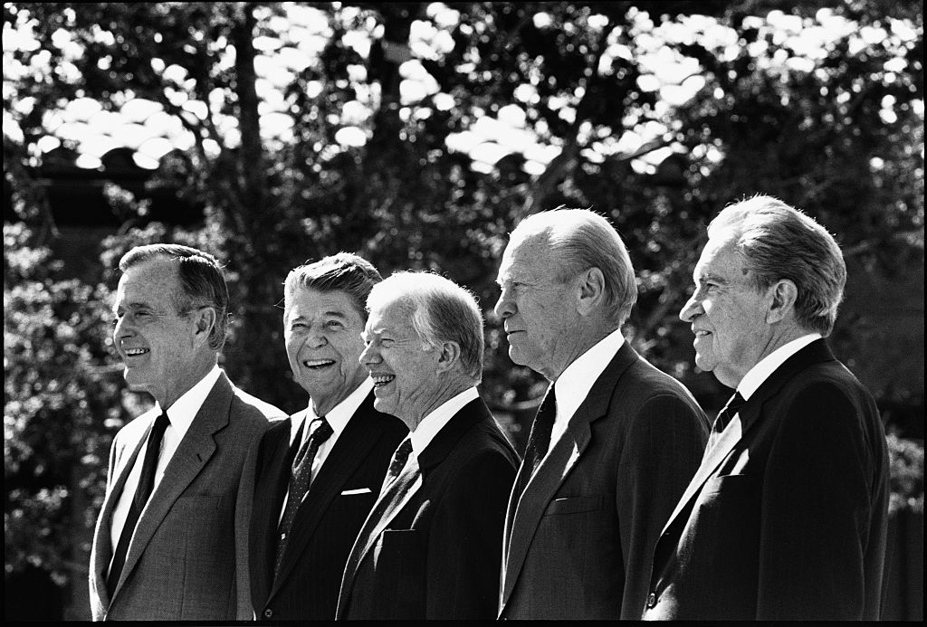 Five President at Reagan Library