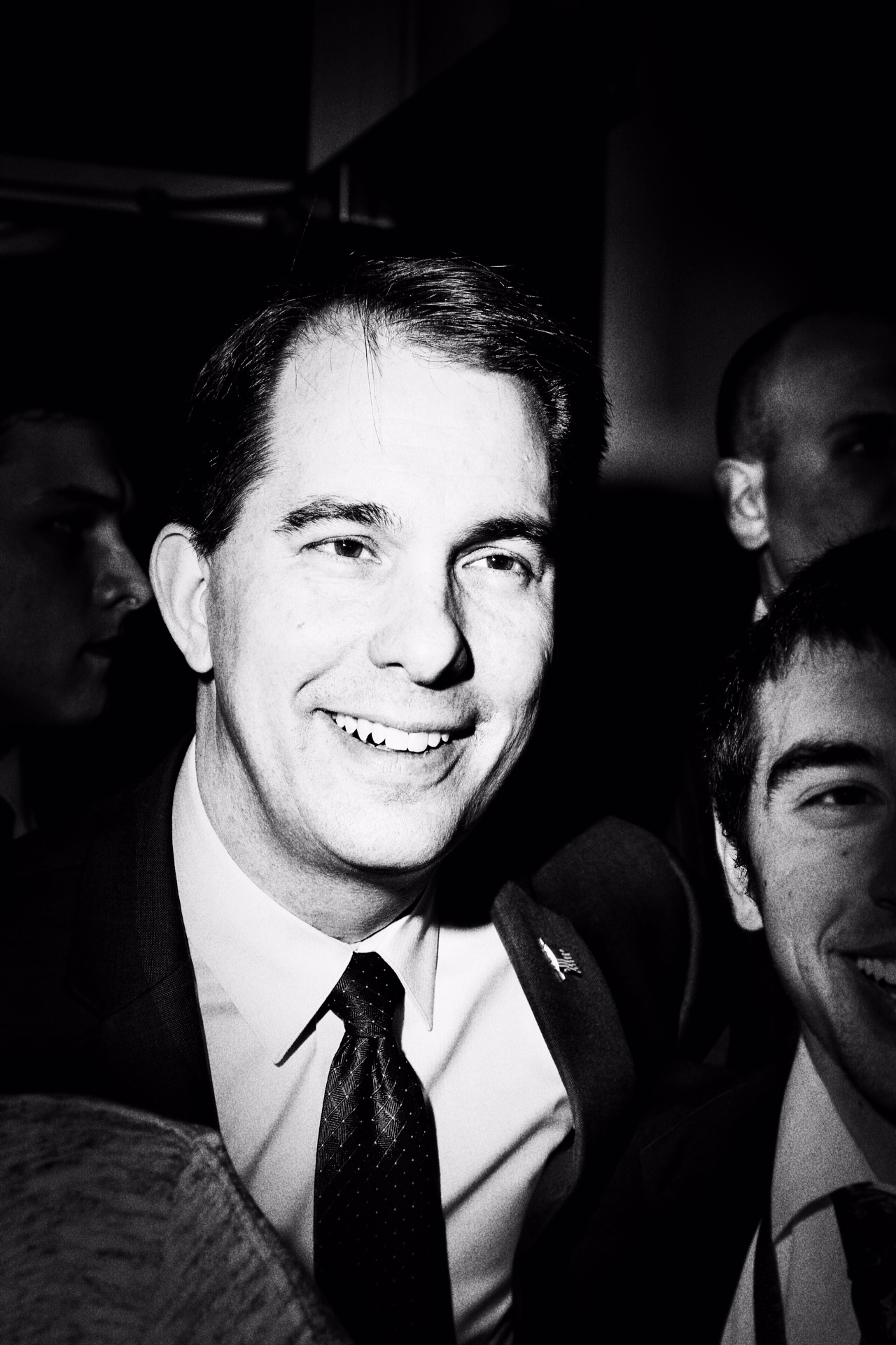 Scott Walker poses for photographs with supporters at CPAC in National Harbor, Md. on Feb. 27, 2015.