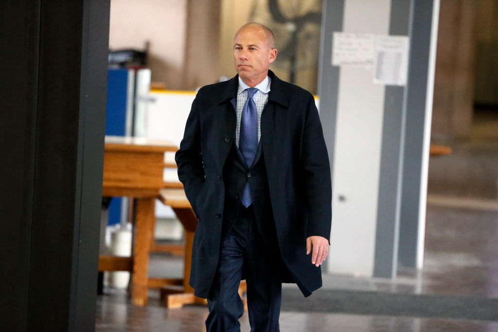 ttorney Michael Avenatti arrives at the Leighton Criminal Courthouse for R. Kelly's first court appearance