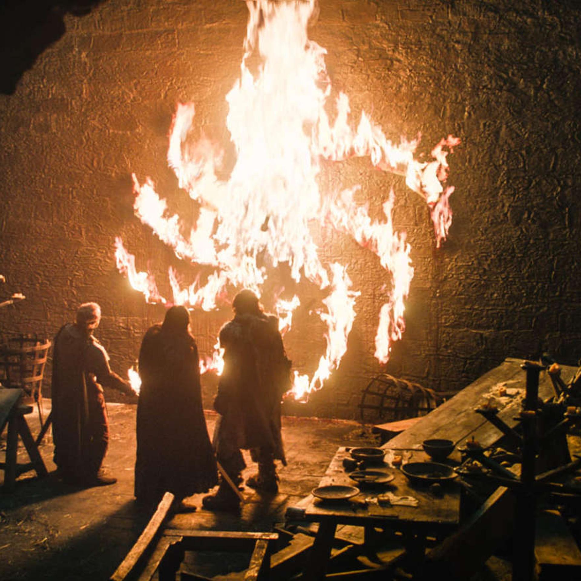 A scene from "Winterfell" from season eight of "Game of Thrones."