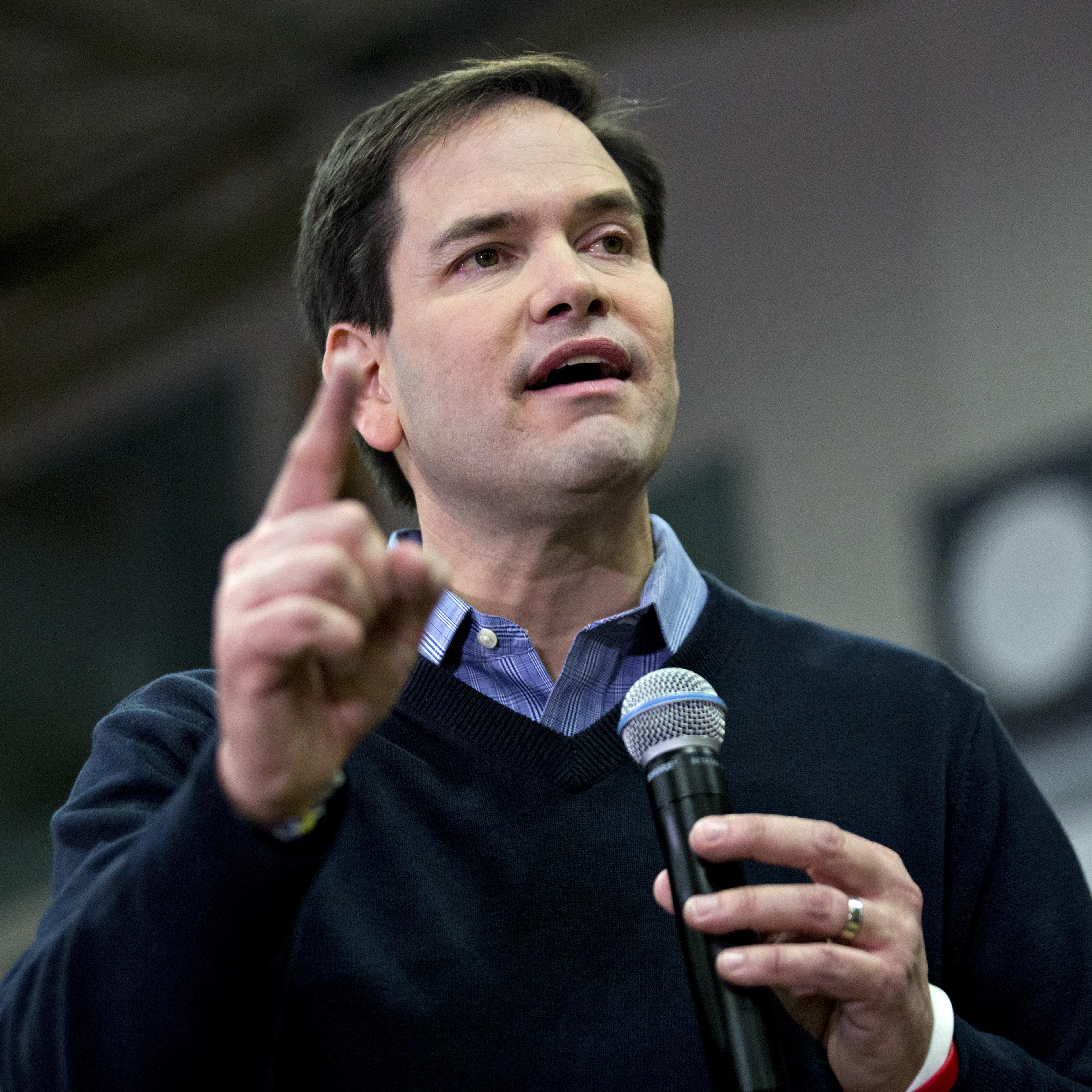 Presidential Candidate Marco Rubio Holds Pre-Debate Rally Event