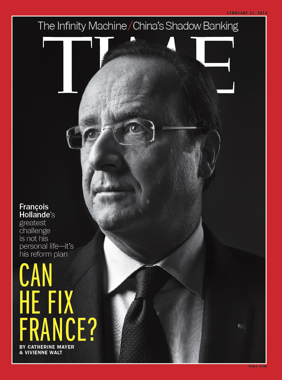 The cover of TIME International.