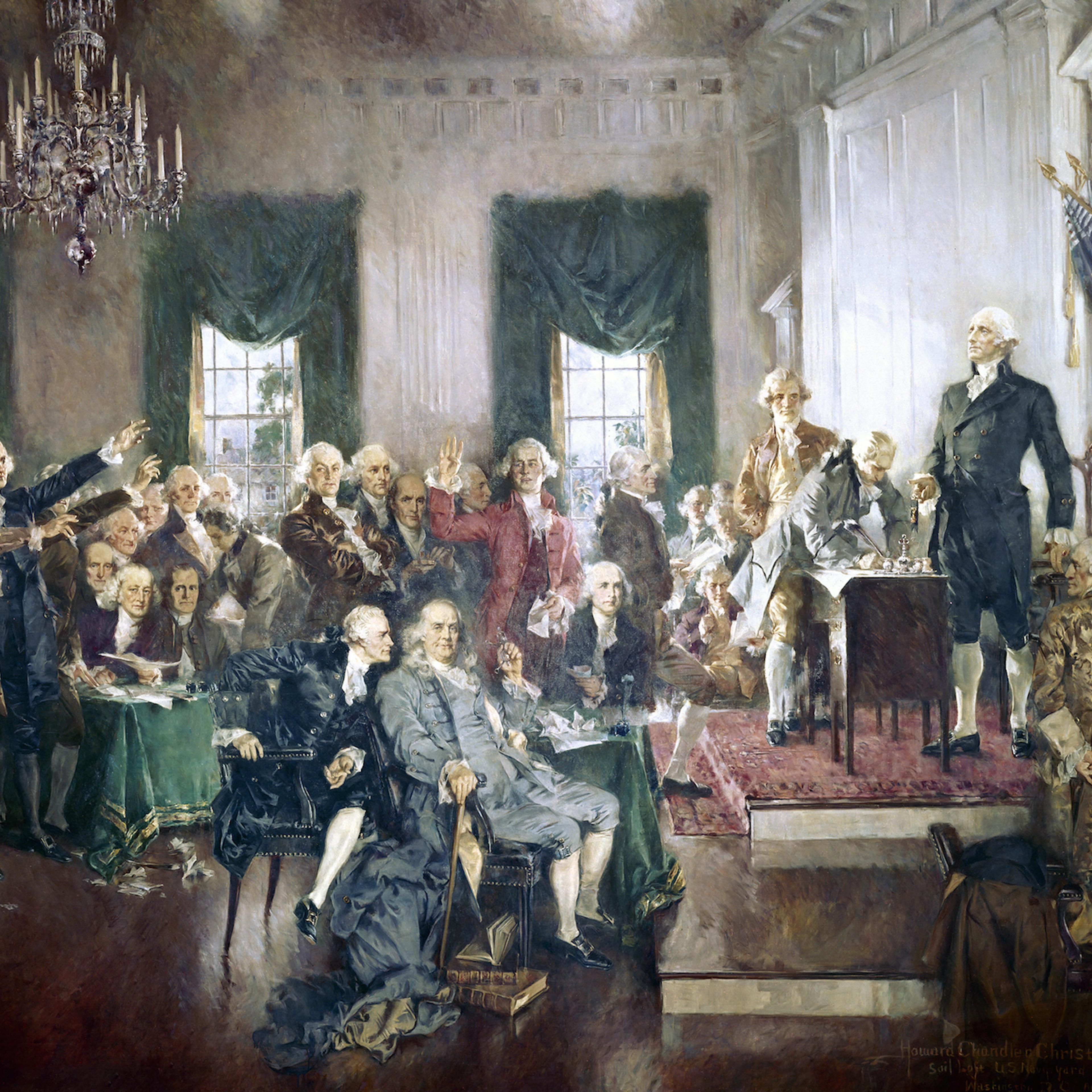 Signing The US Constitution