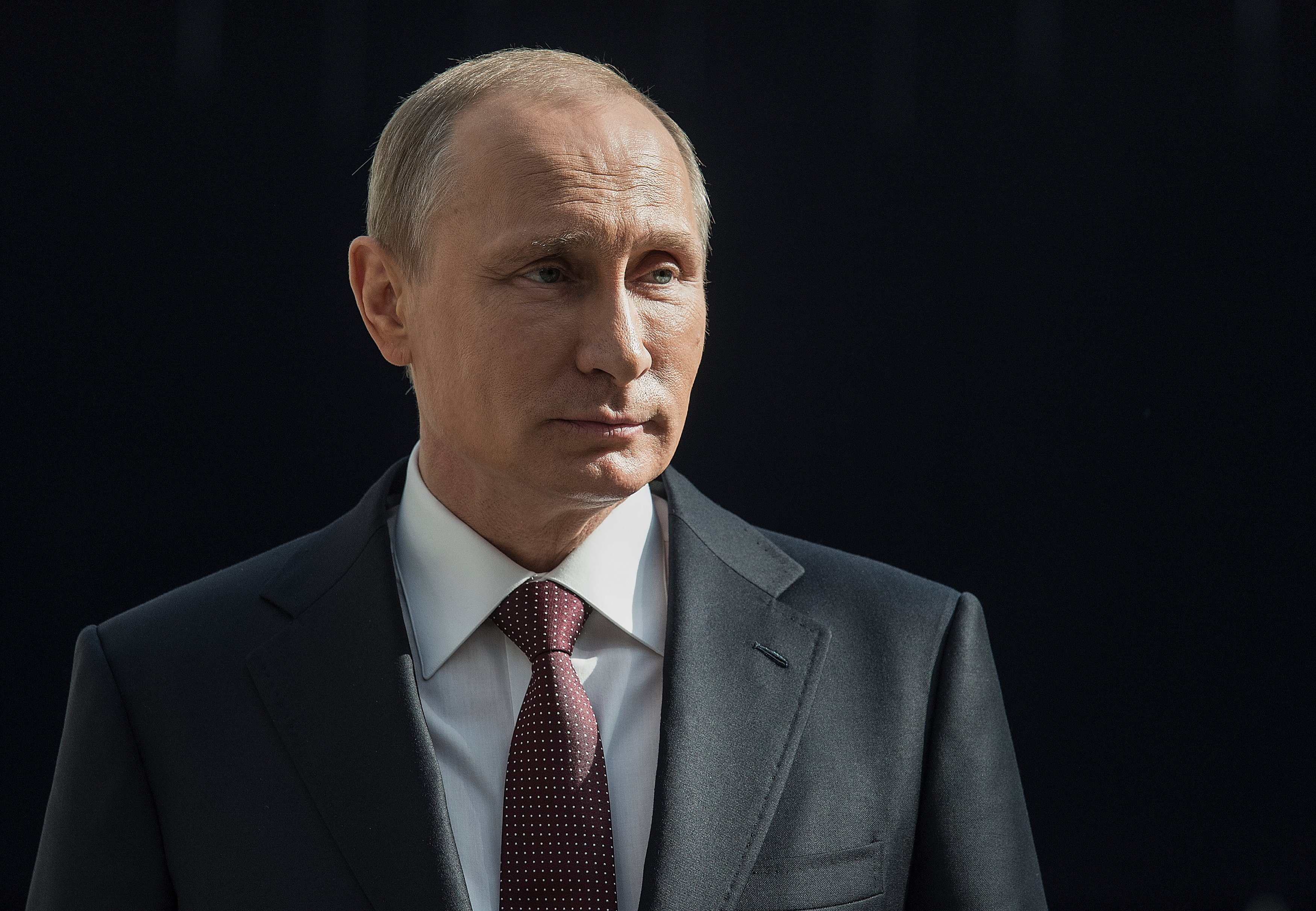 Russian President Vladimir Putin speaks to the journalists after a nationally televised question-and-answer session on April 17, 2014 in Moscow.