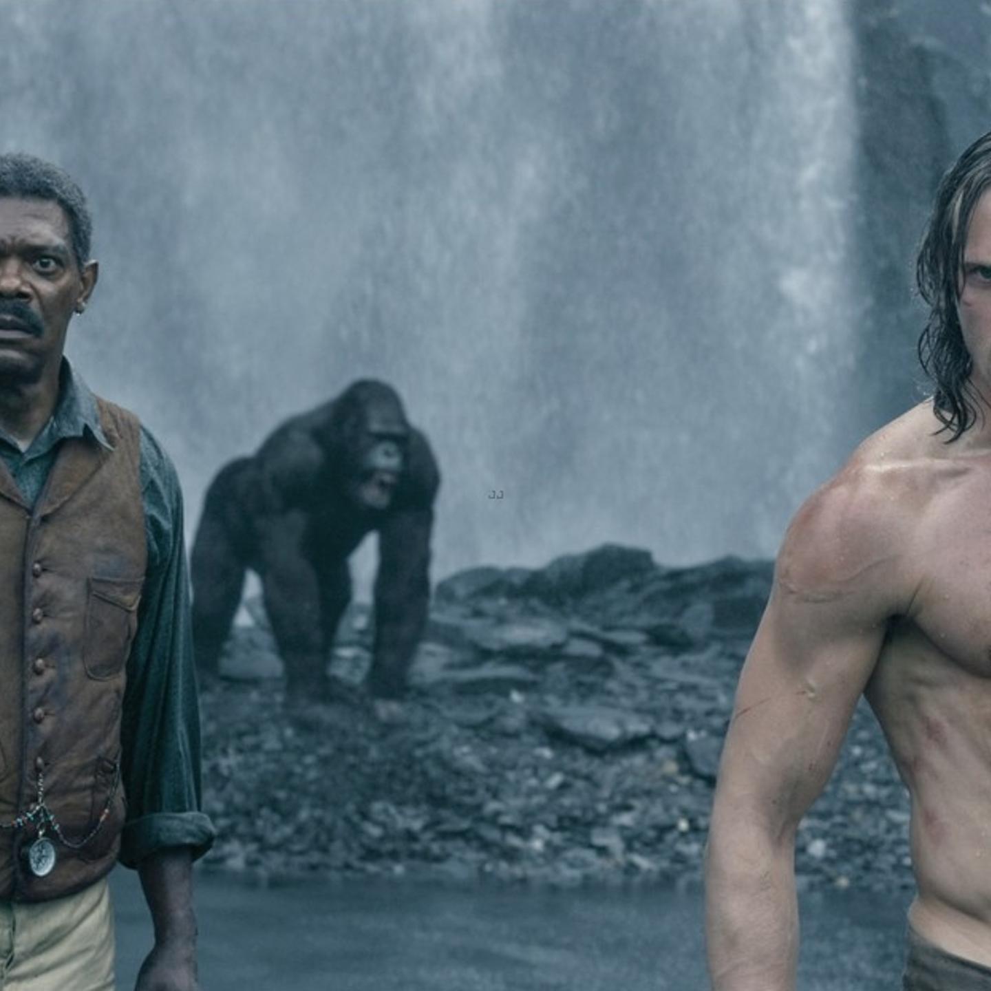 Samuel L. Jackson and Alexander Skarsgård in The Legend of Tarzan.