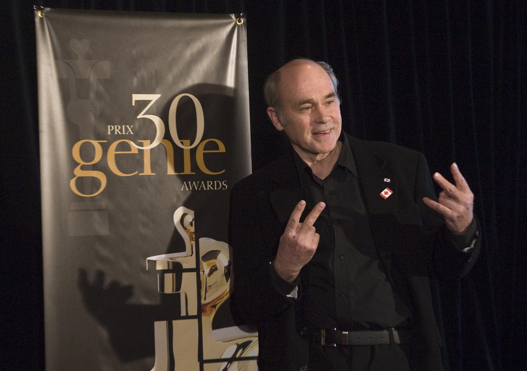 John Dunsworth arrives at the 30th Genie Awards Gala in Toronto