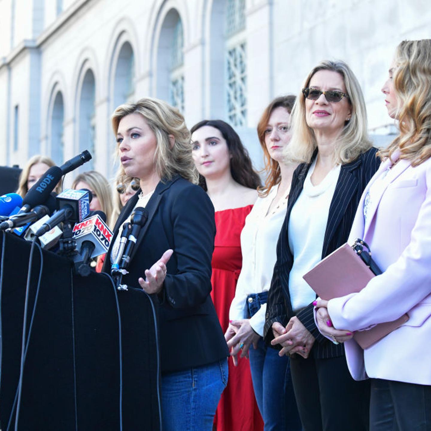 Silence Breakers Hold Press Conference In Los Angeles Following Guilty Verdict In Harvey Weinstein Trial