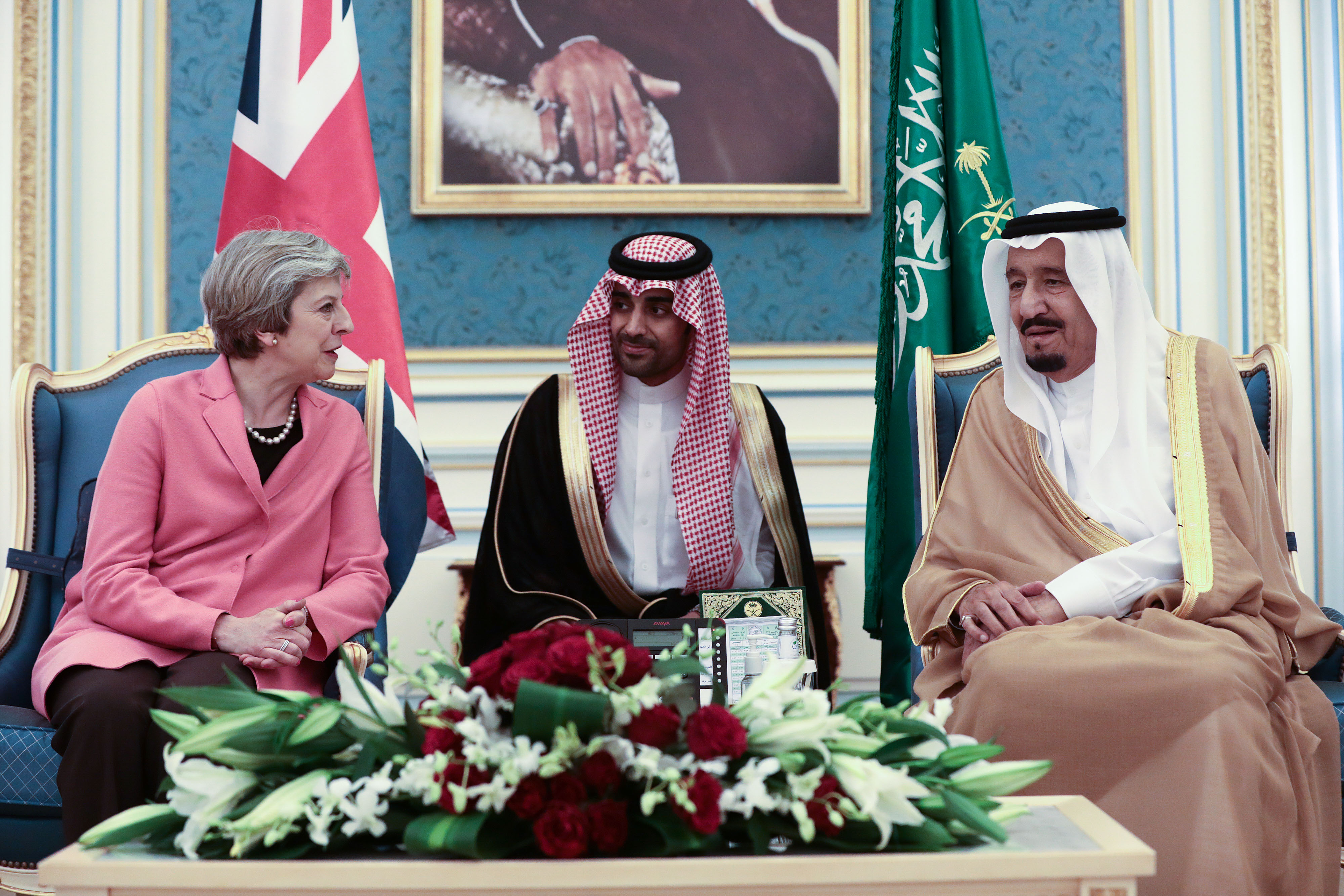 U.K. Prime Minister Theresa May Visits Saudi Arabia To Promote Trade And Security