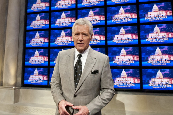 Alex Trebek speaks during a rehearsal of Jeopardy! Power Players Week at DAR Constitution Hall on April 21, 2012 in Washington, DC.