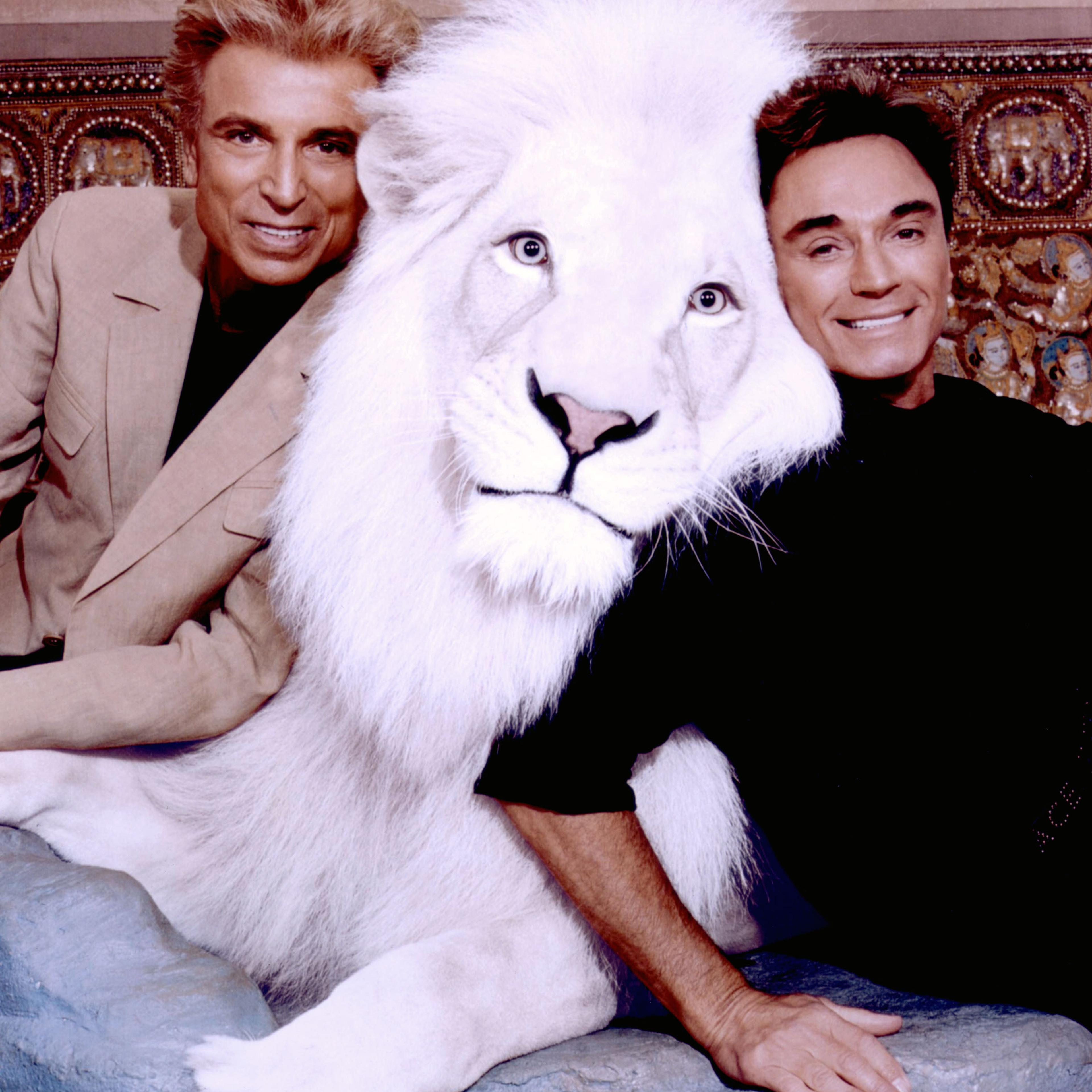 Magicians Siegfried Roy lion white