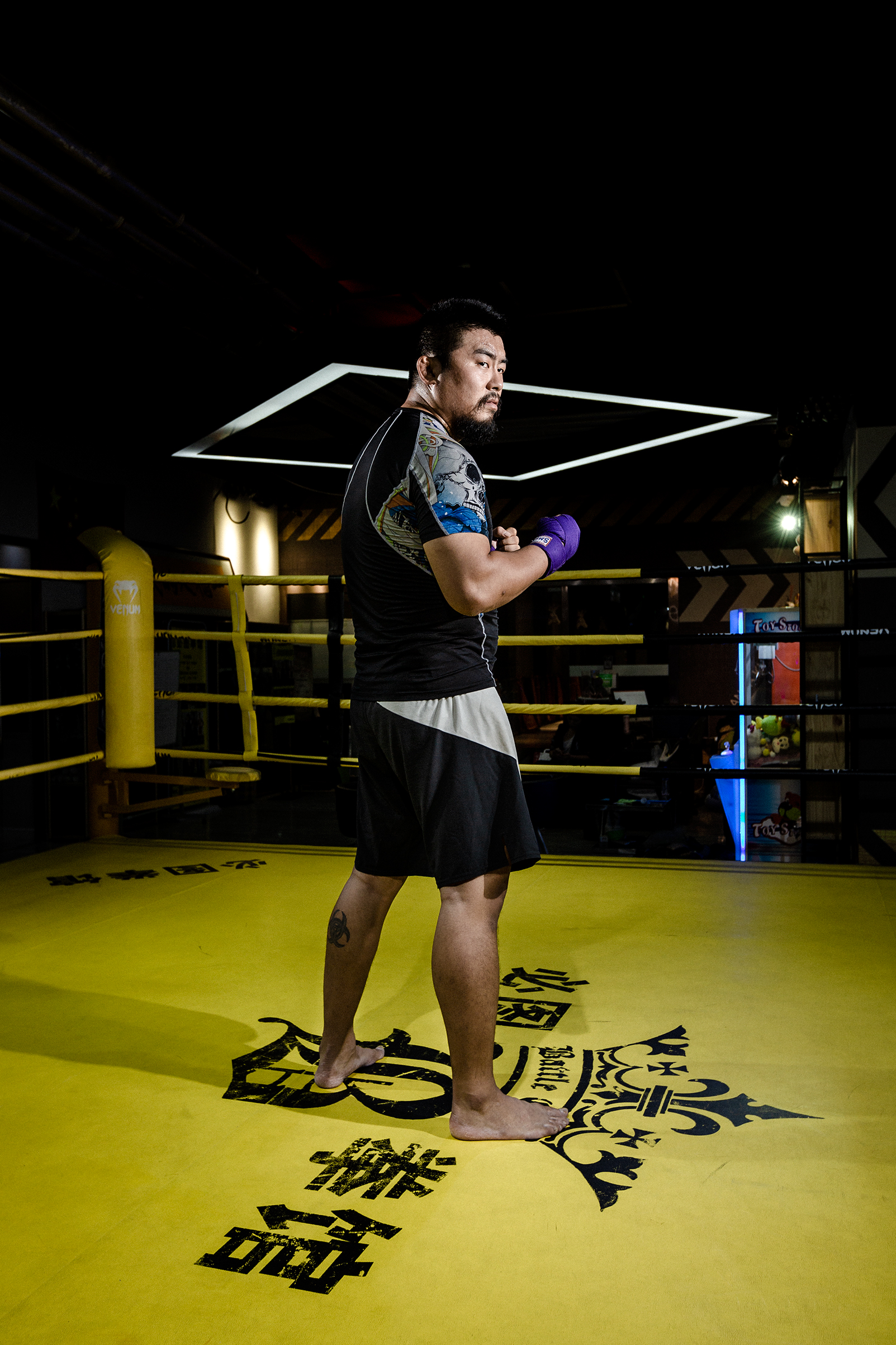 Mixed-martial-arts fighter Xu Xiaodong, photographed in his gym in Beijing on Sept. 11