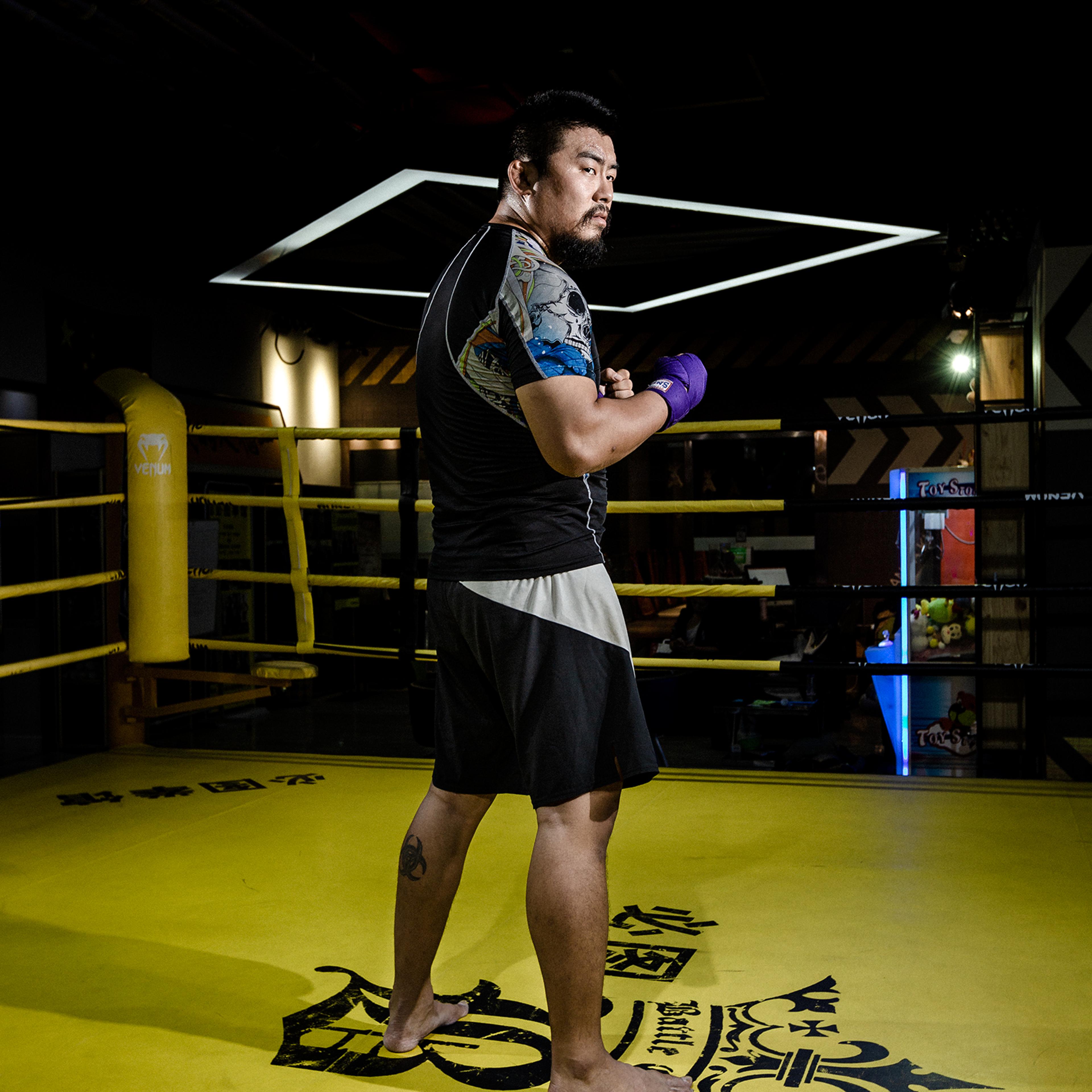 Mixed-martial-arts fighter Xu Xiaodong, photographed in his gym in Beijing on Sept. 11