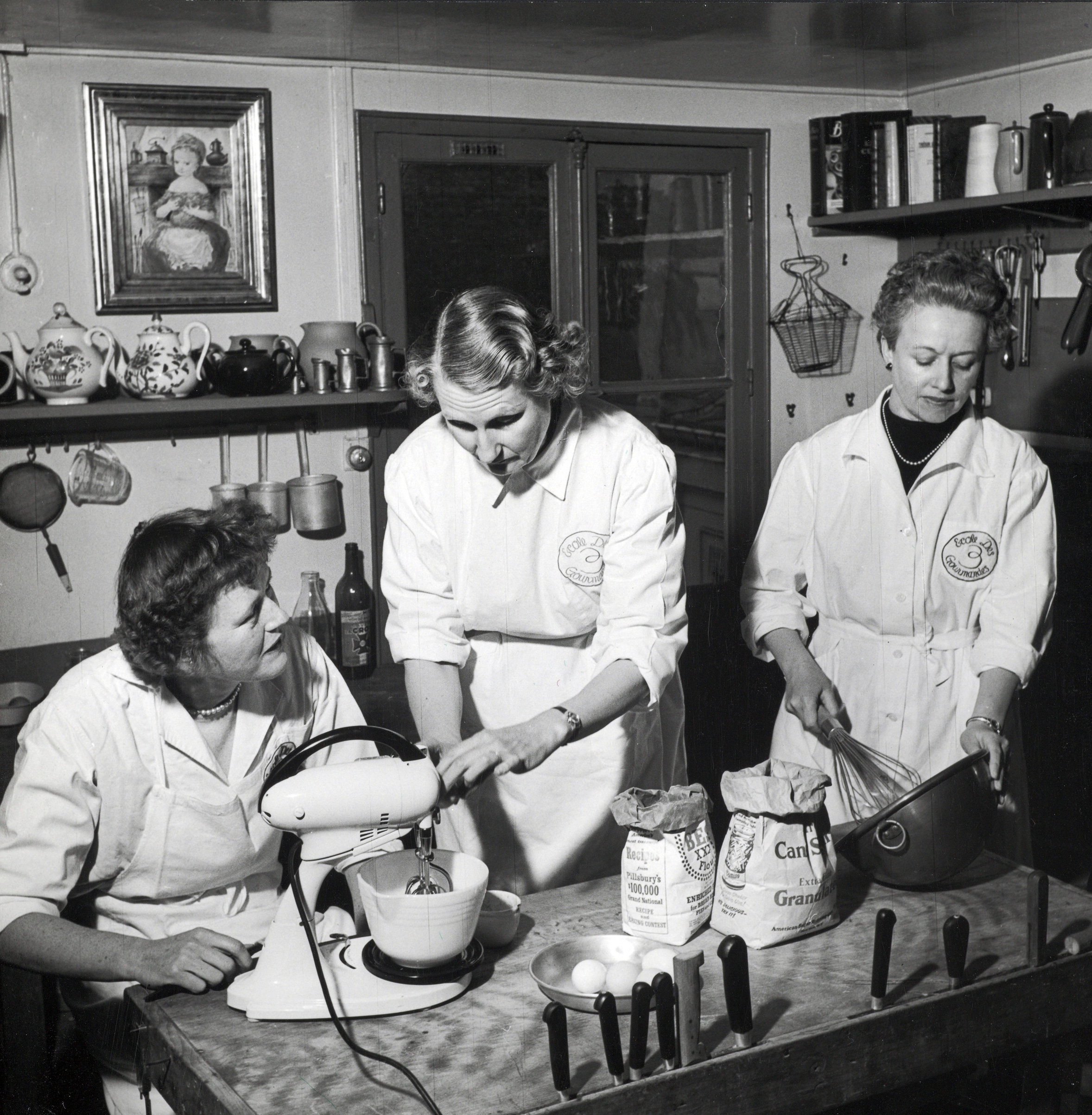 Julia Child by her husband Paul Child in France in the 1950s.