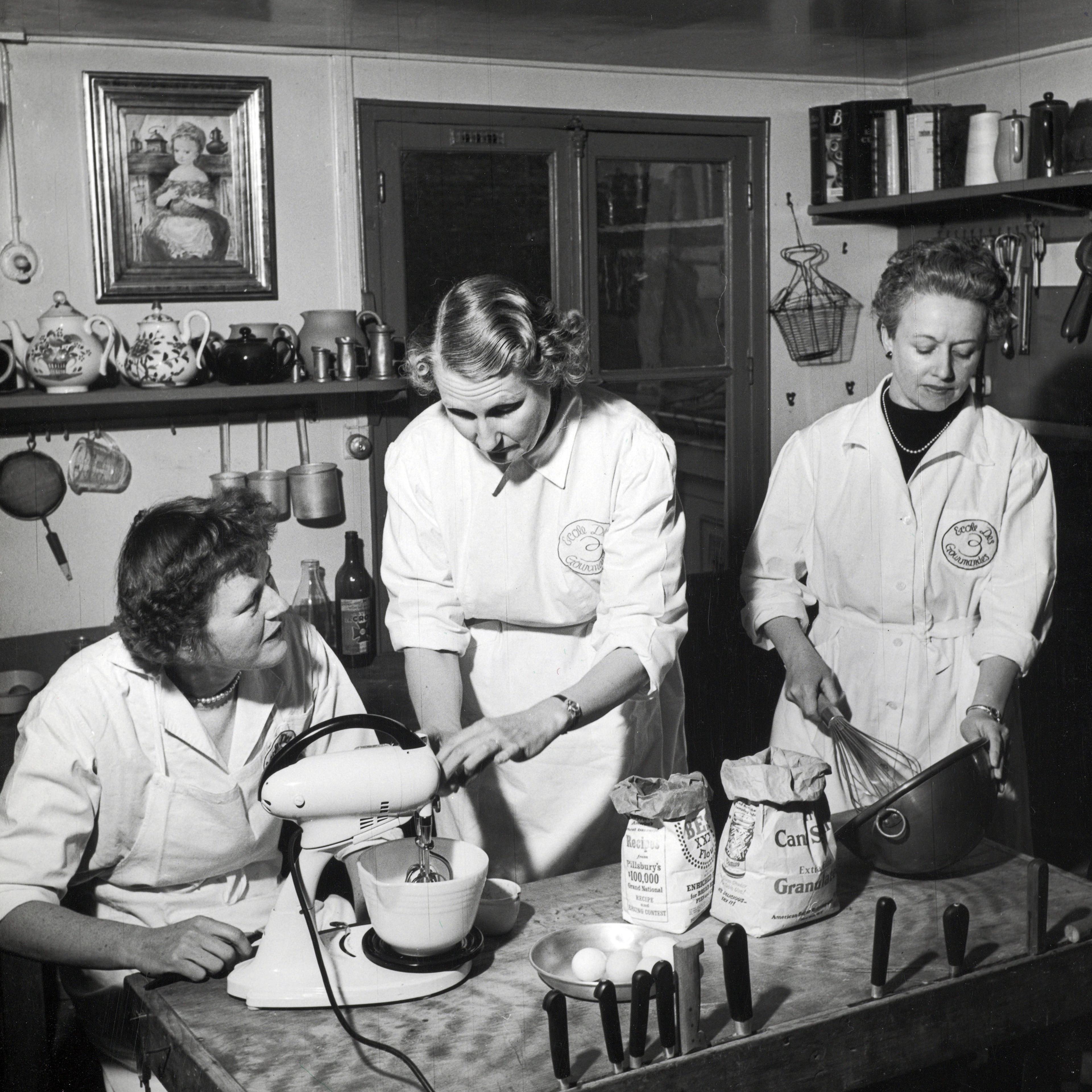 Julia Child by her husband Paul Child in France in the 1950s.