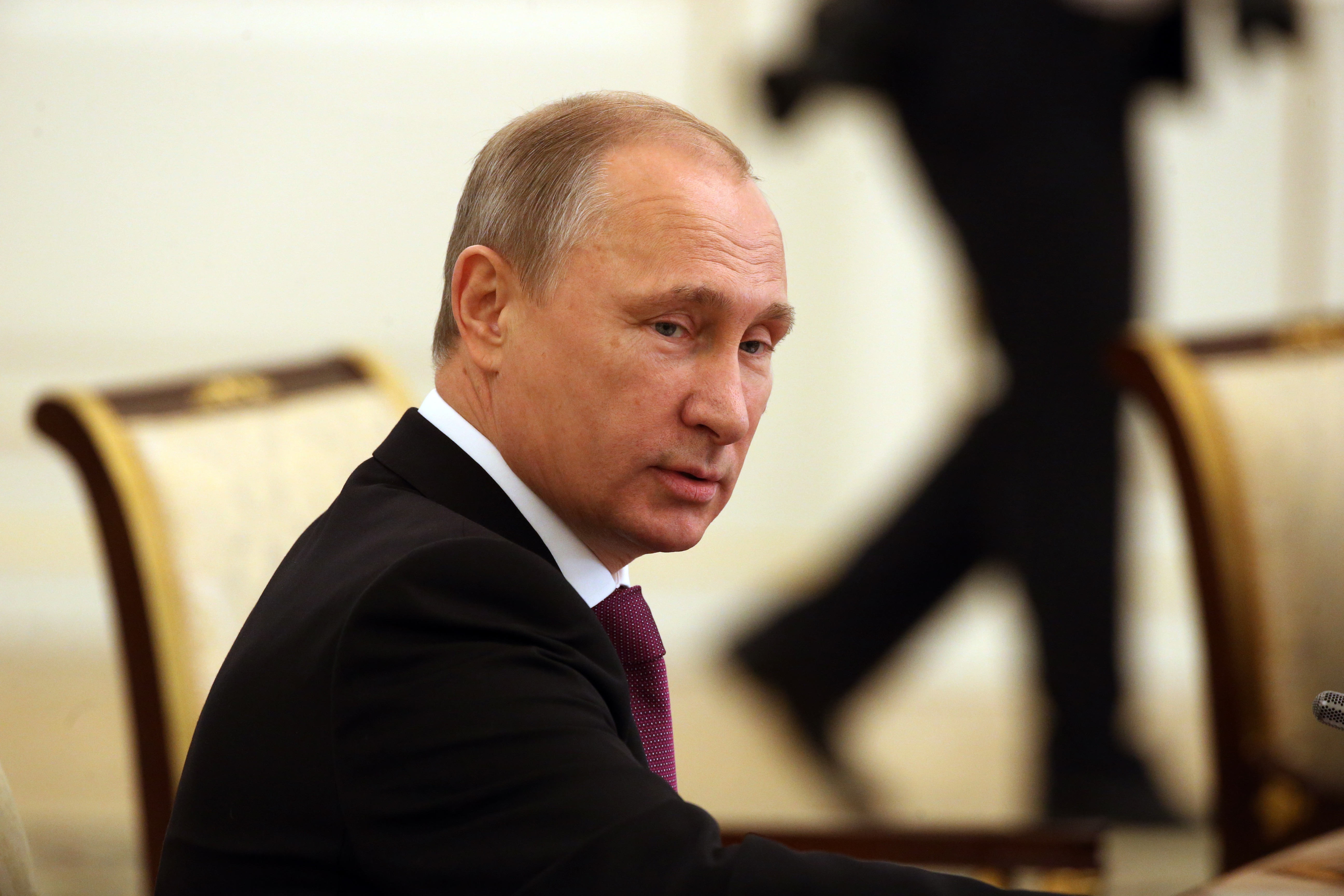 Russian President Vladimir Putin visits Uzbekistan on Dec. 10, 2014.