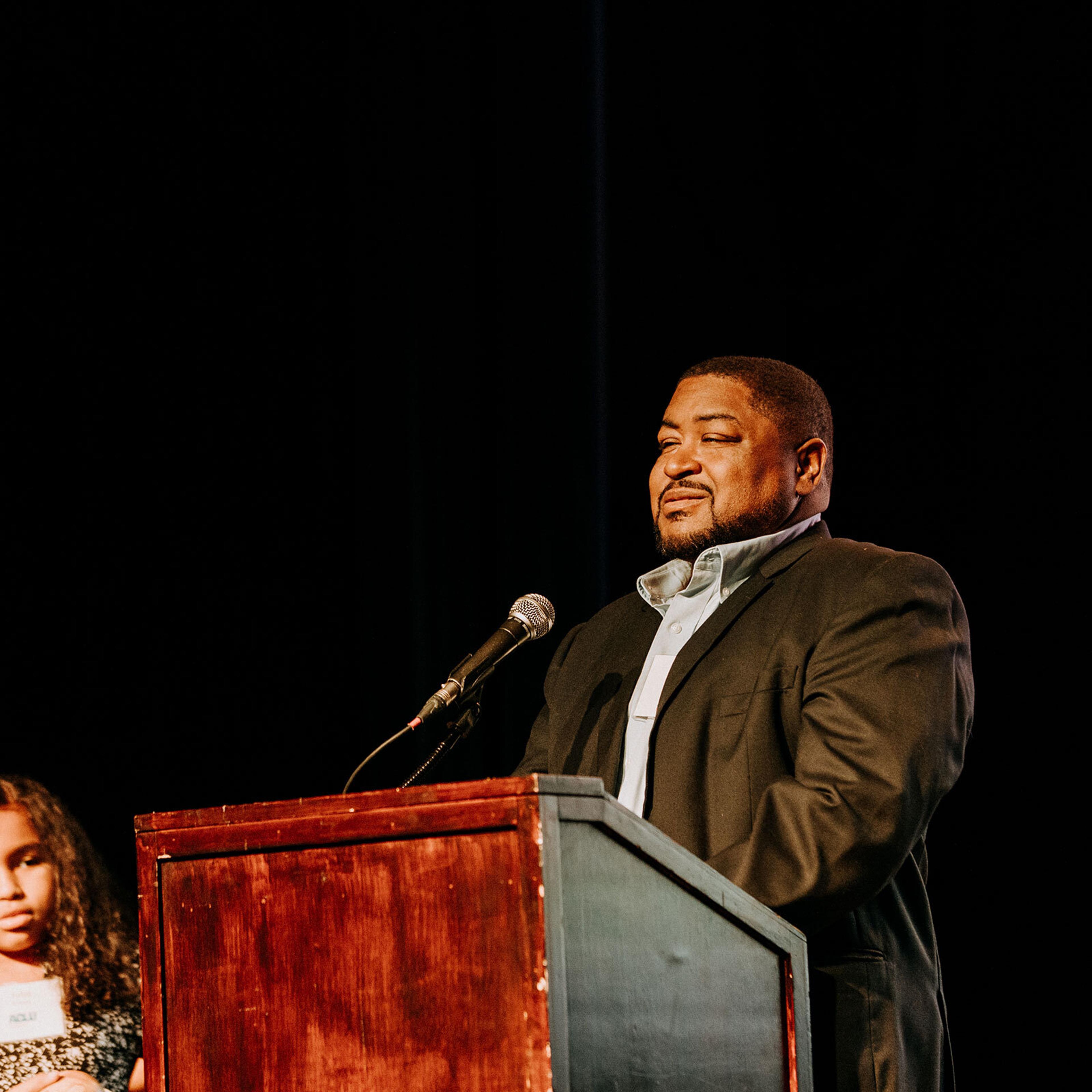 Williams at the ACLU of Michigan Annual Detroit Event in 2023.