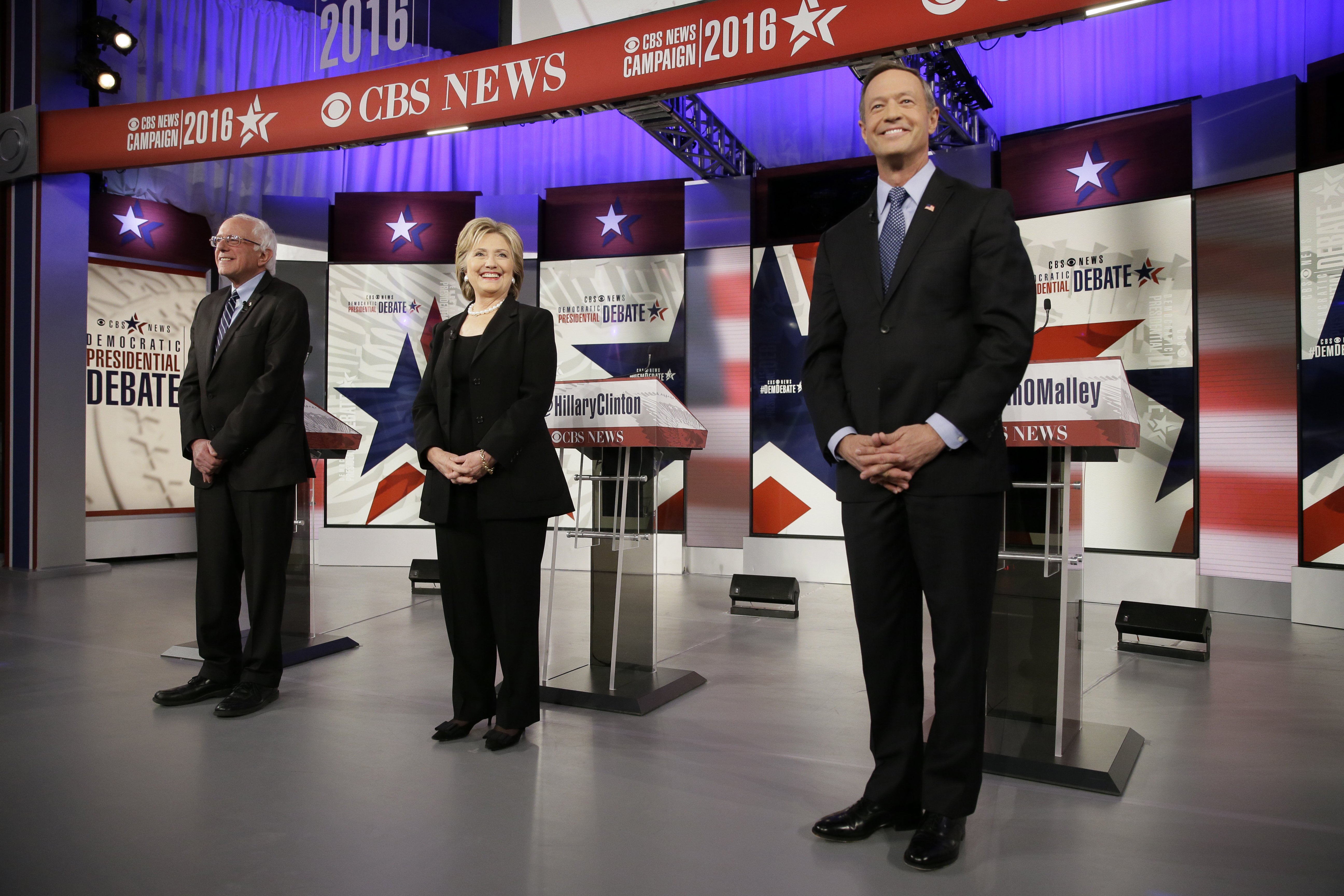 Bernie Sanders, Hillary Rodham Clinton, Martin O'Malley