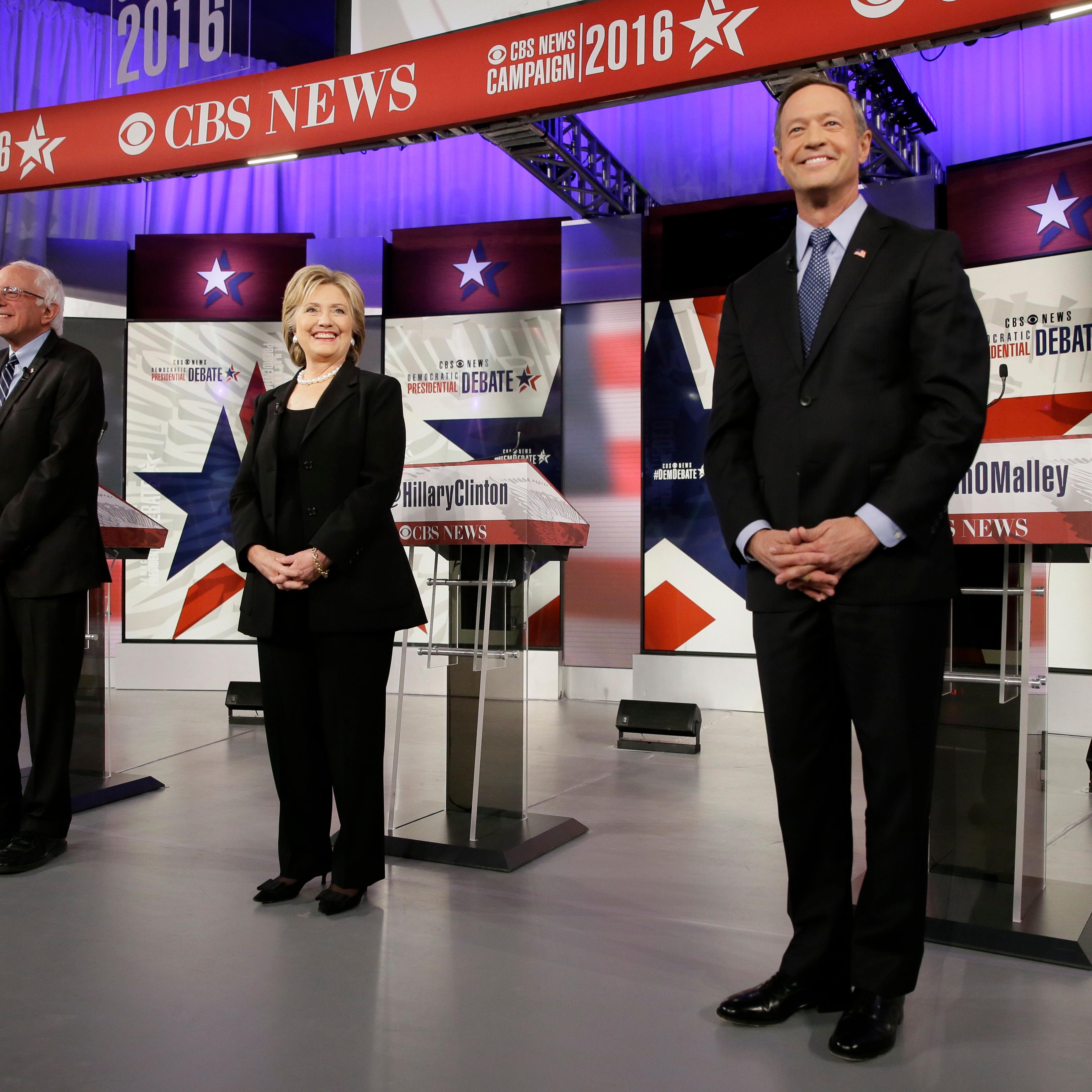 Bernie Sanders, Hillary Rodham Clinton, Martin O'Malley