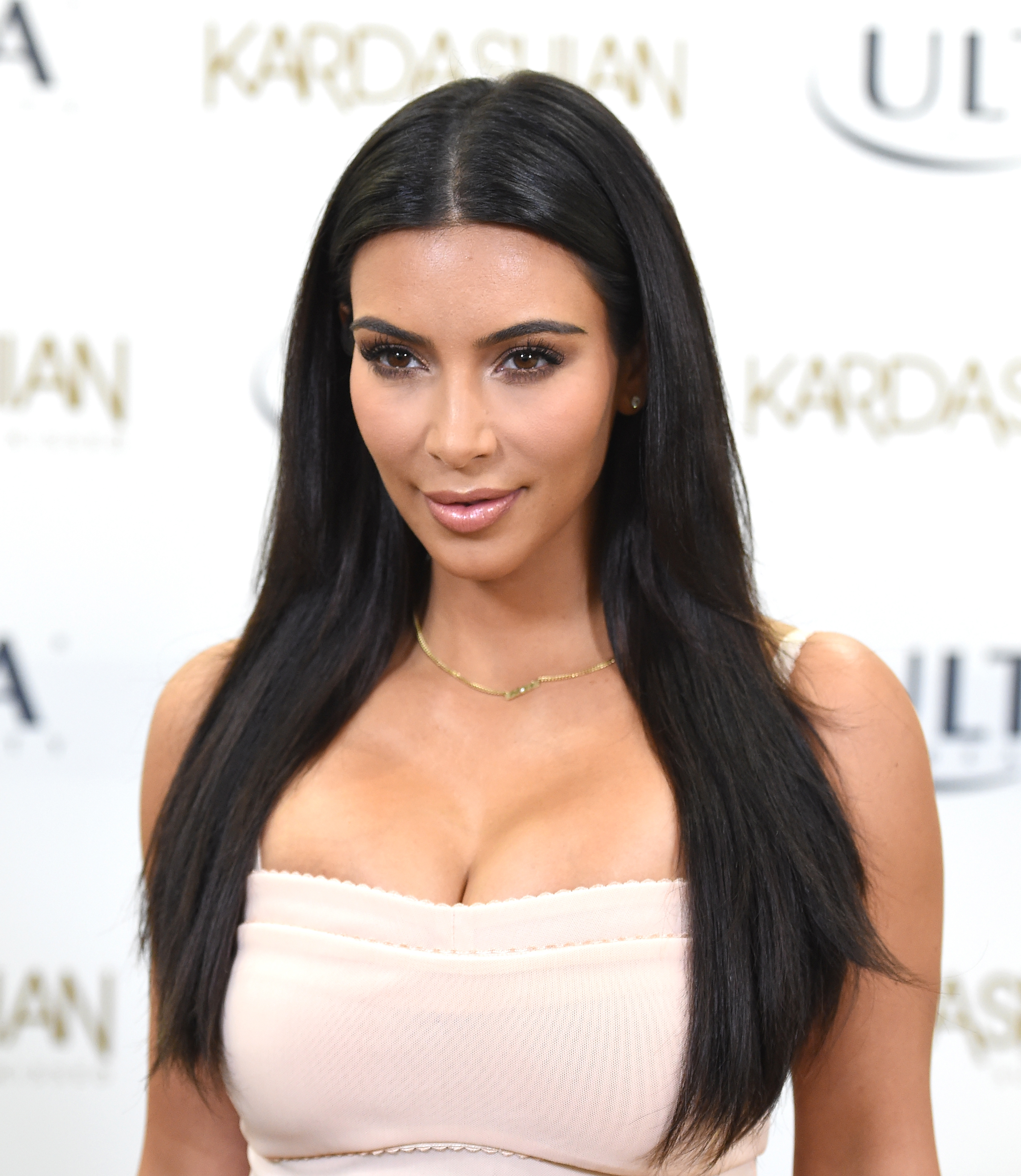 Kim Kardashian Promotes Kardashian Sun Kissed At ULTA Beauty In Los Angeles