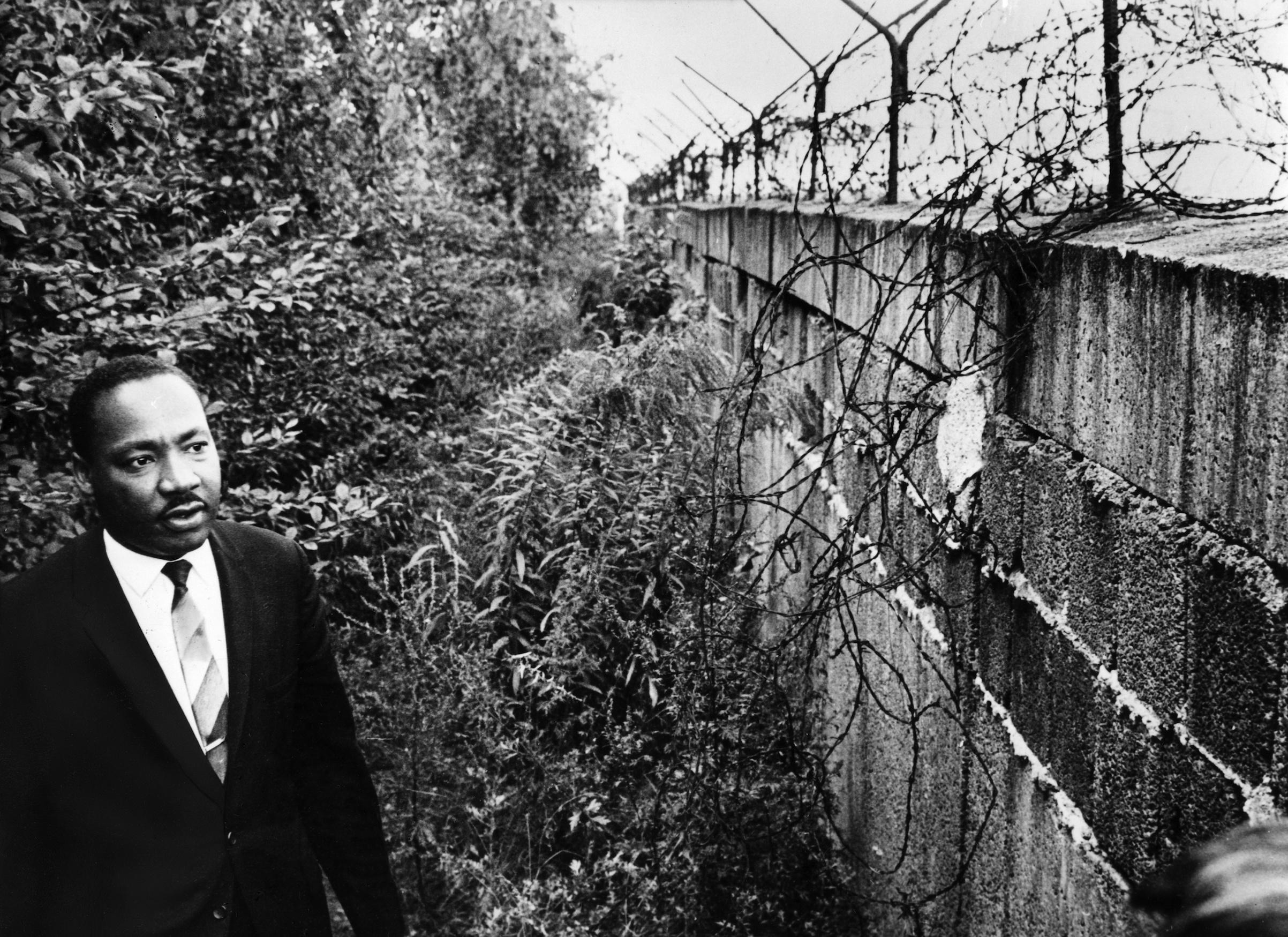 King, Martin Luther - Buergerrechtler, an der Berliner Mauer