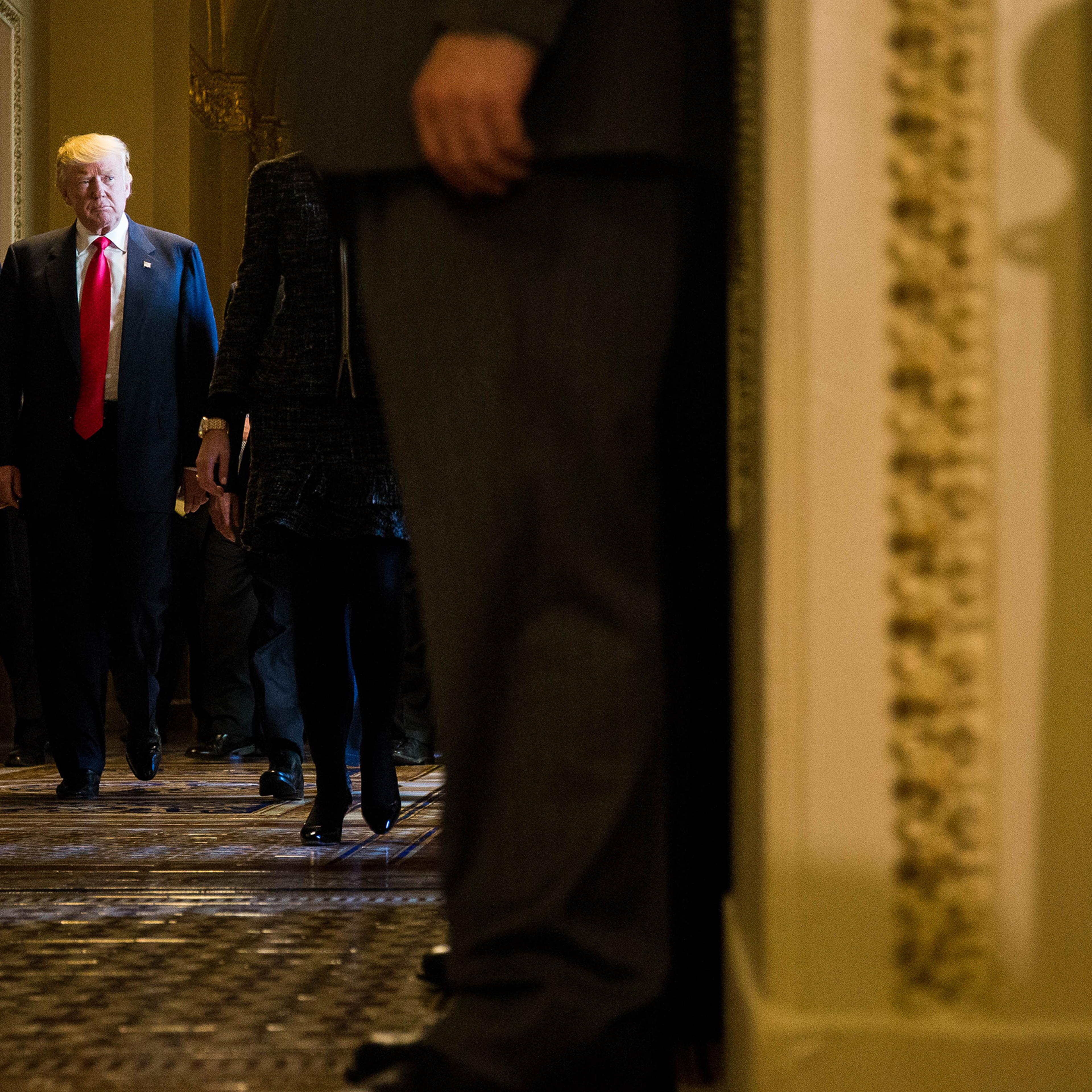 President-Elect Trump And Vice President-Elect Pence Meet With House Speaker Paul Ryan On Capitol Hill