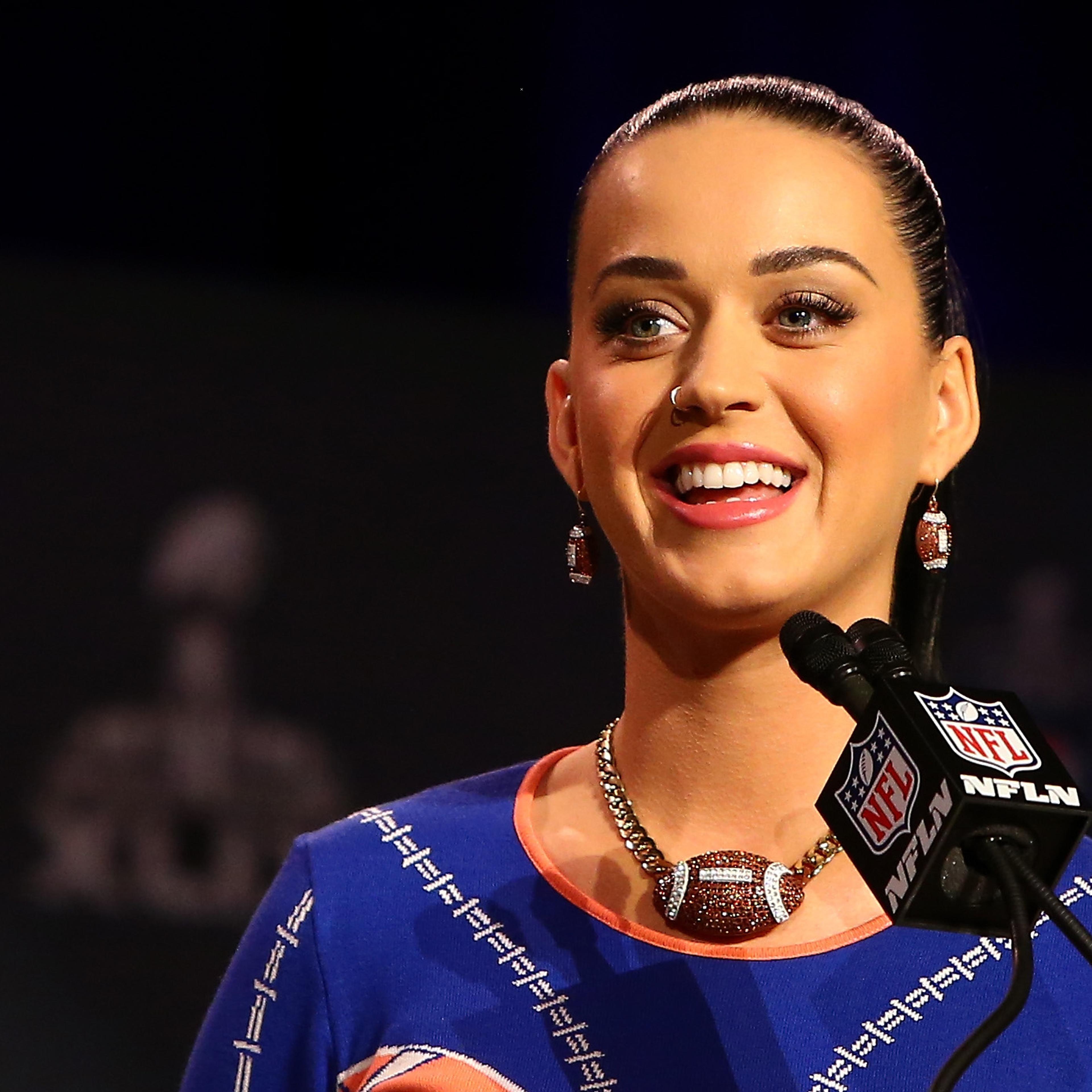 Katy Perry at the Pepsi Super Bowl XLIV Halftime Show Press Conference in Phoenix on January 29, 2015