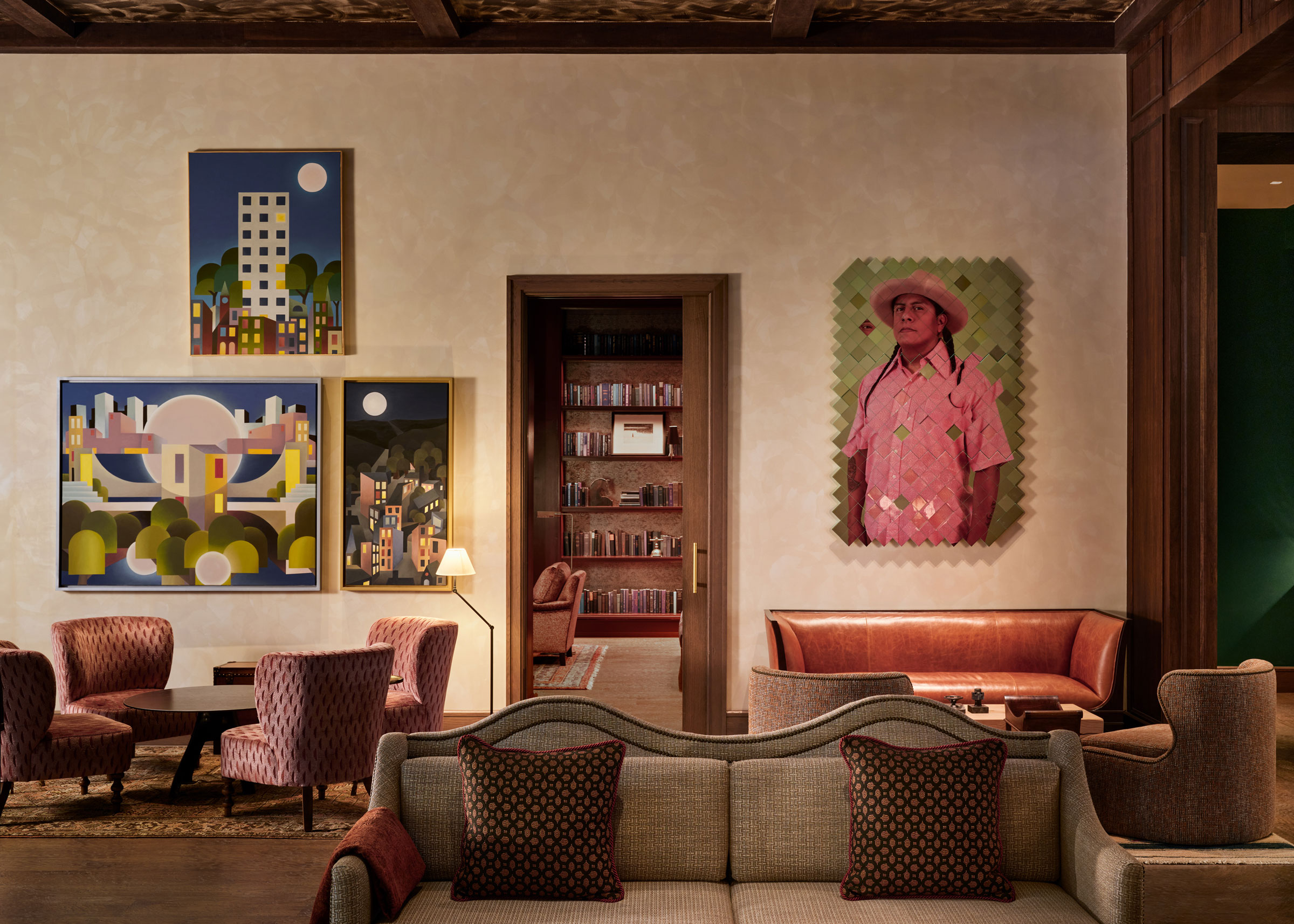 Art inside Bowie House