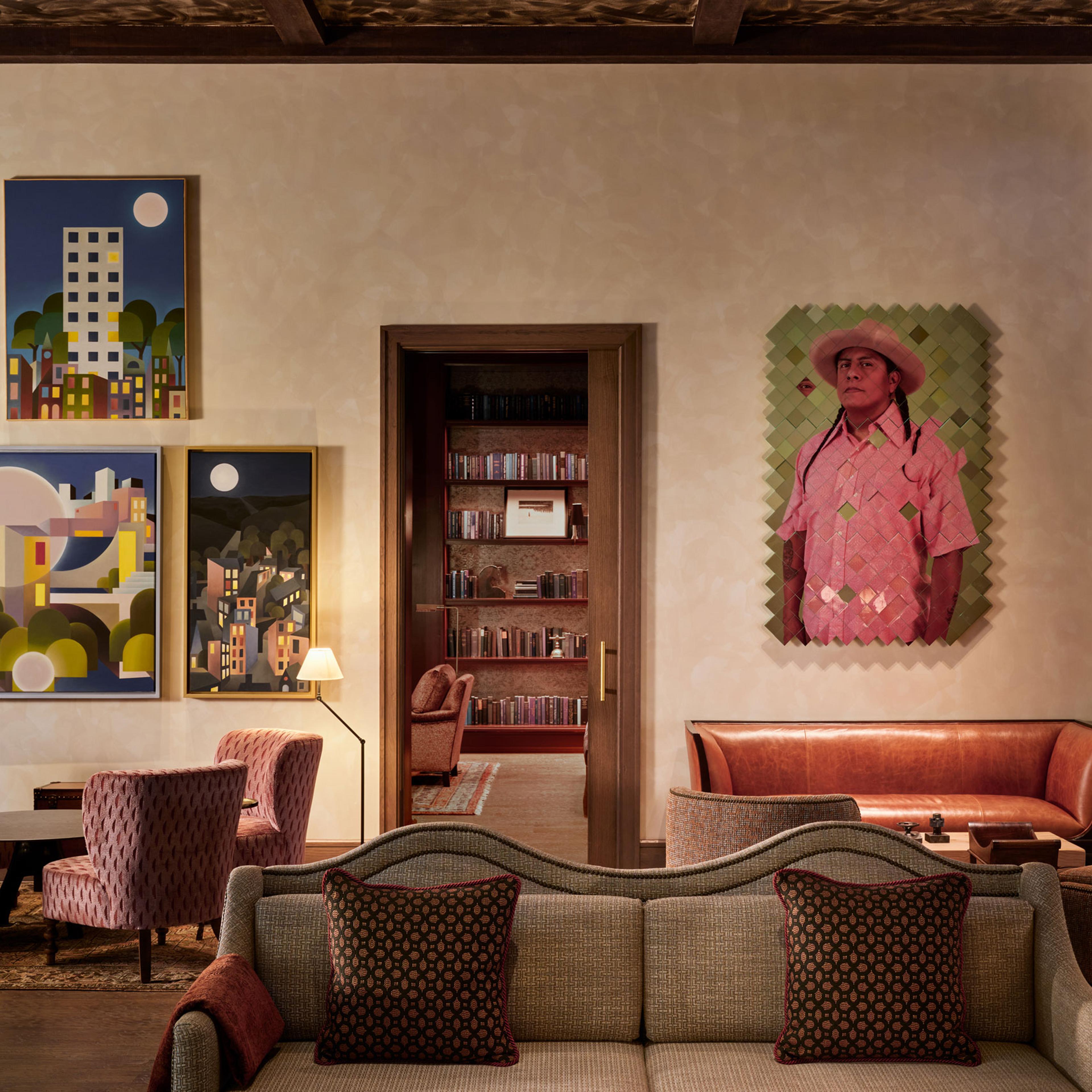 Art inside Bowie House