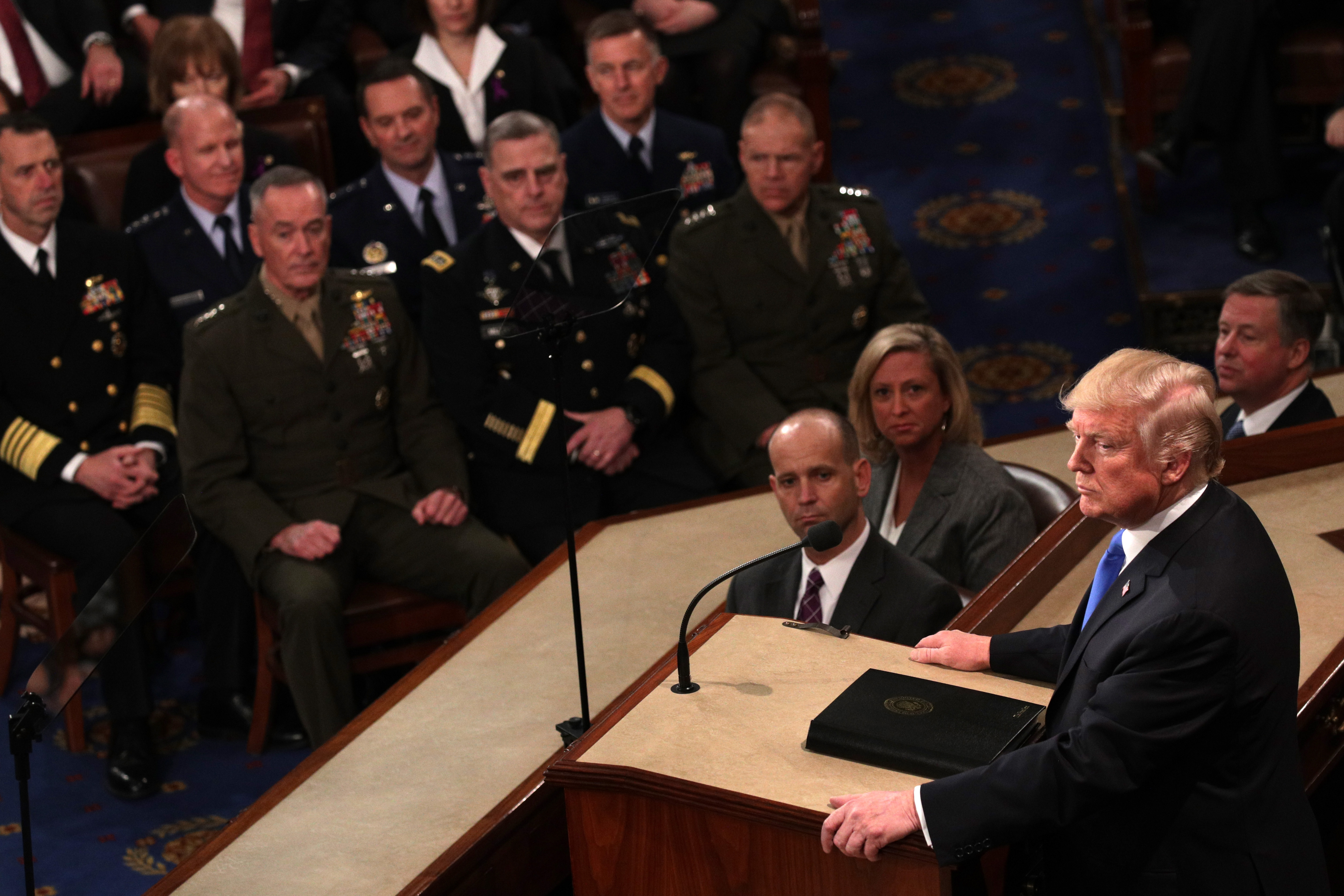 U.S. President Donald J. Trump during SOTU