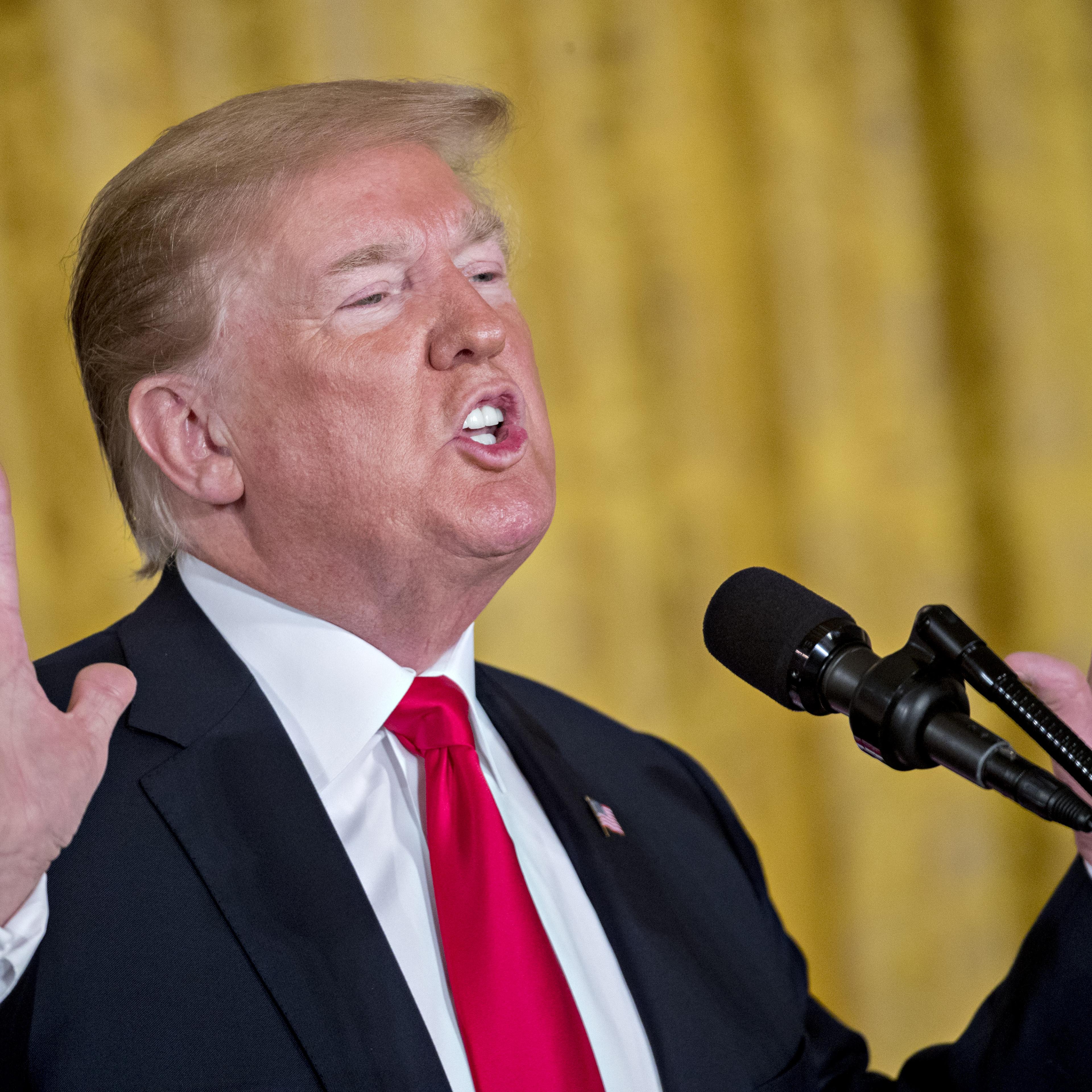 President Trump Meets With The National Space Council At The White House