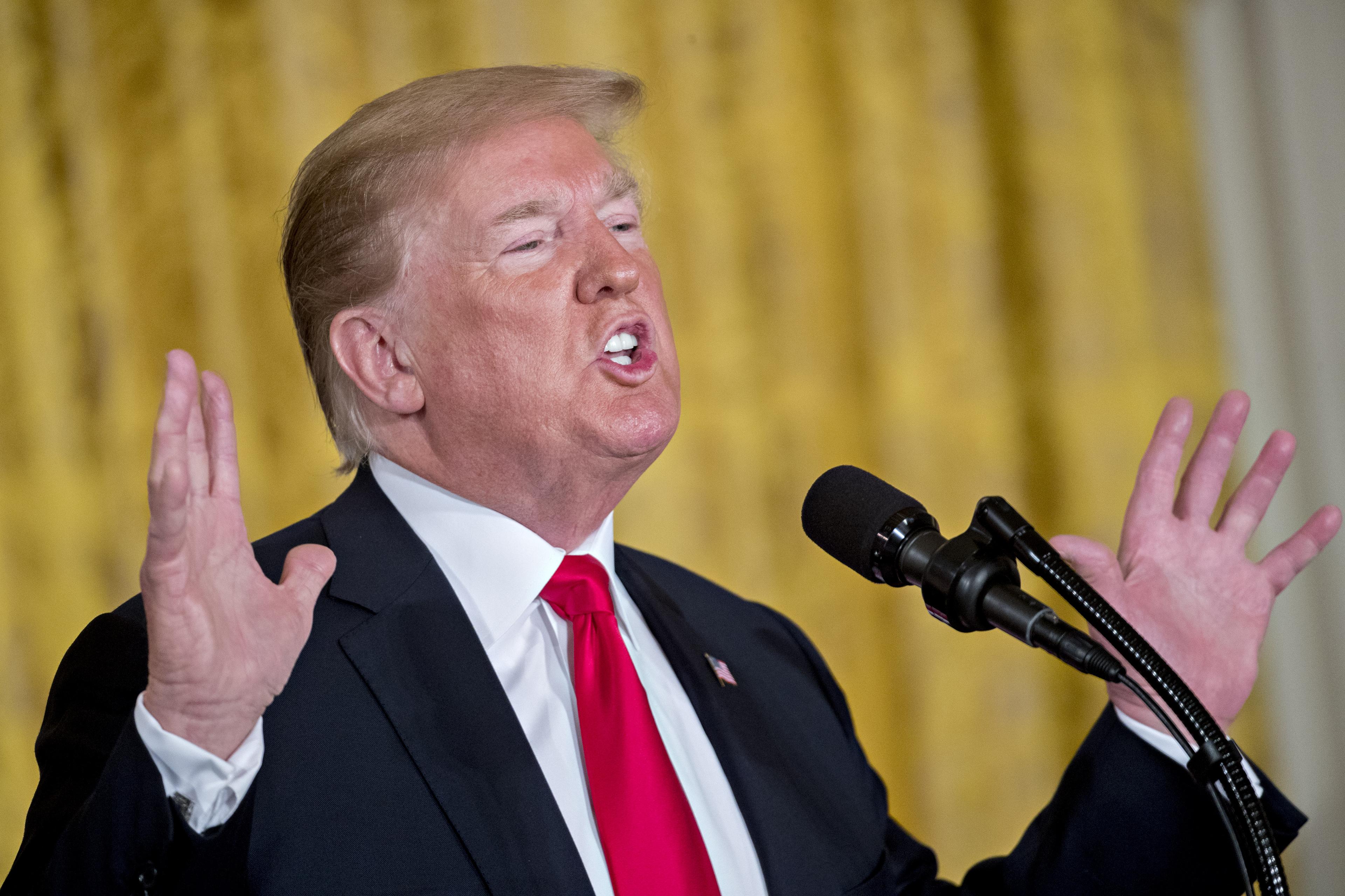 President Trump Meets With The National Space Council At The White House