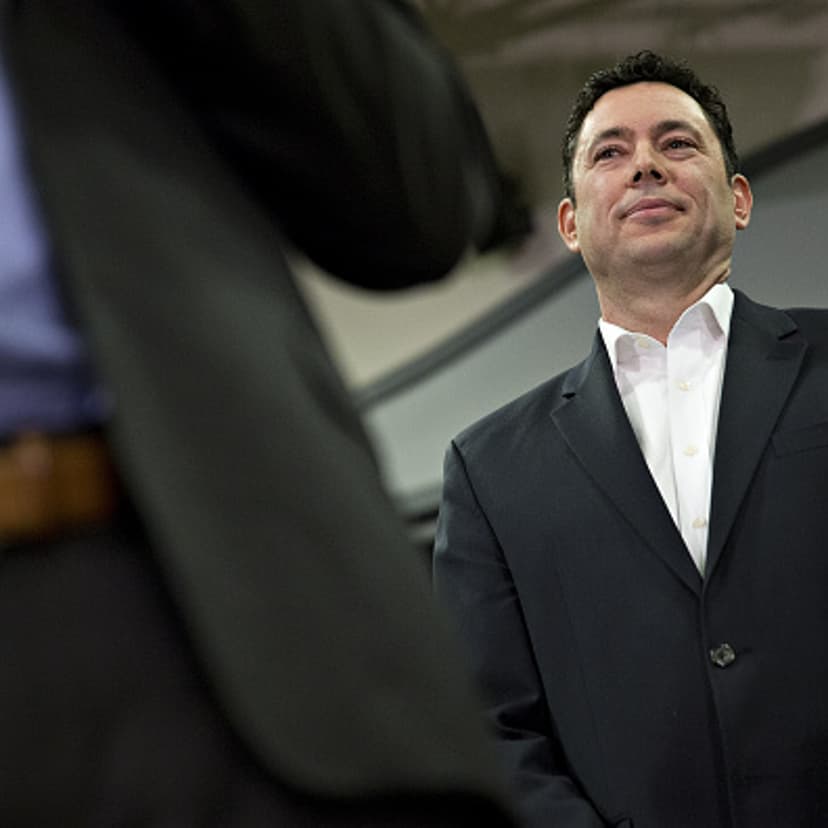 Representative Jason Chaffetz, a Republican from Utah and chairman of the House Oversight and Government Reform Committee, right, listens as Representative Trey Gowdy, a Republican from South Carolina and chairman of the House Select Committee on Benghaz