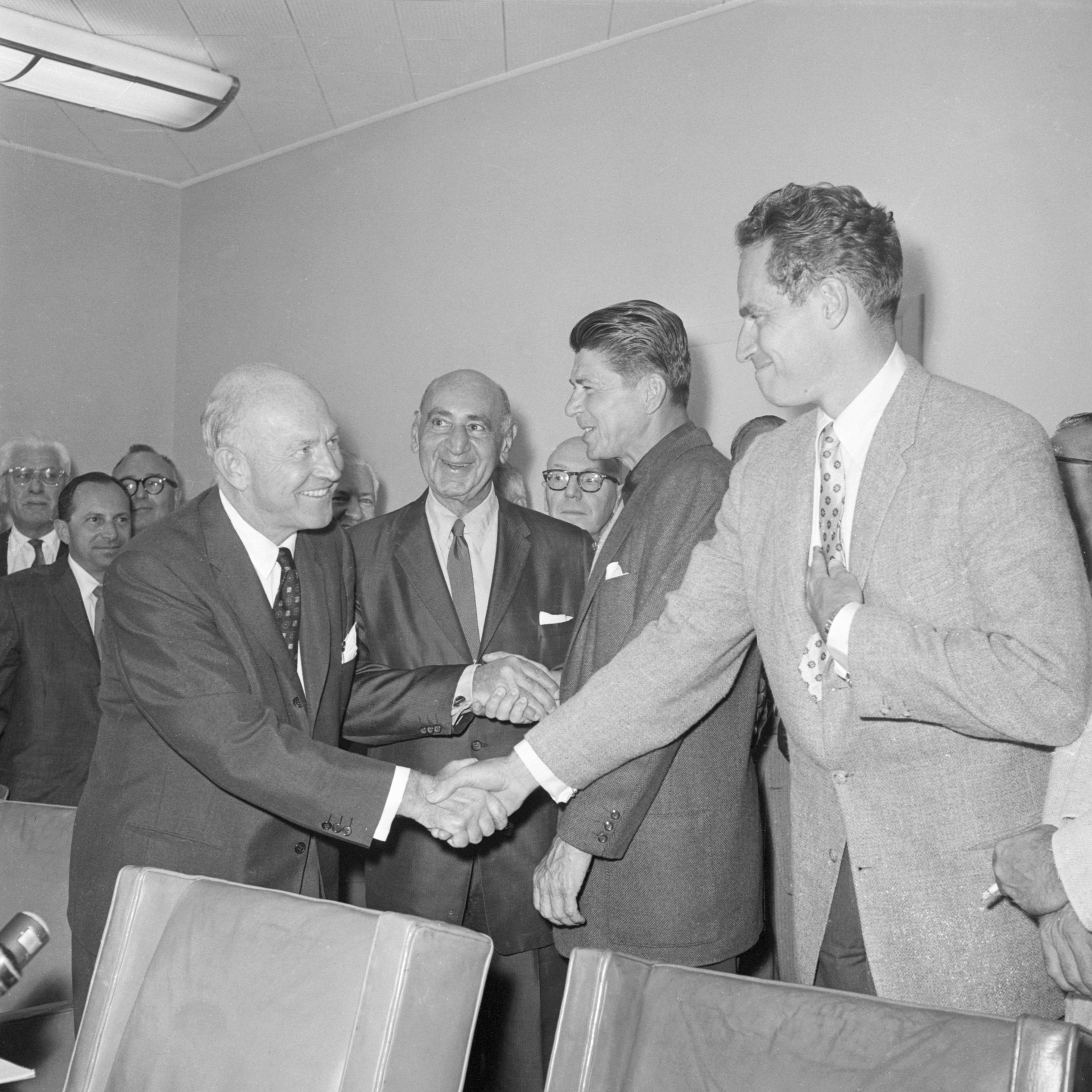 Charlton Heston and Ronald Reagan