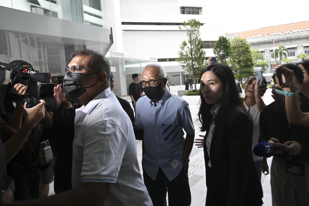Ong Beng Seng arrives at the State Courts in Singapore on Oct. 4, 2024.