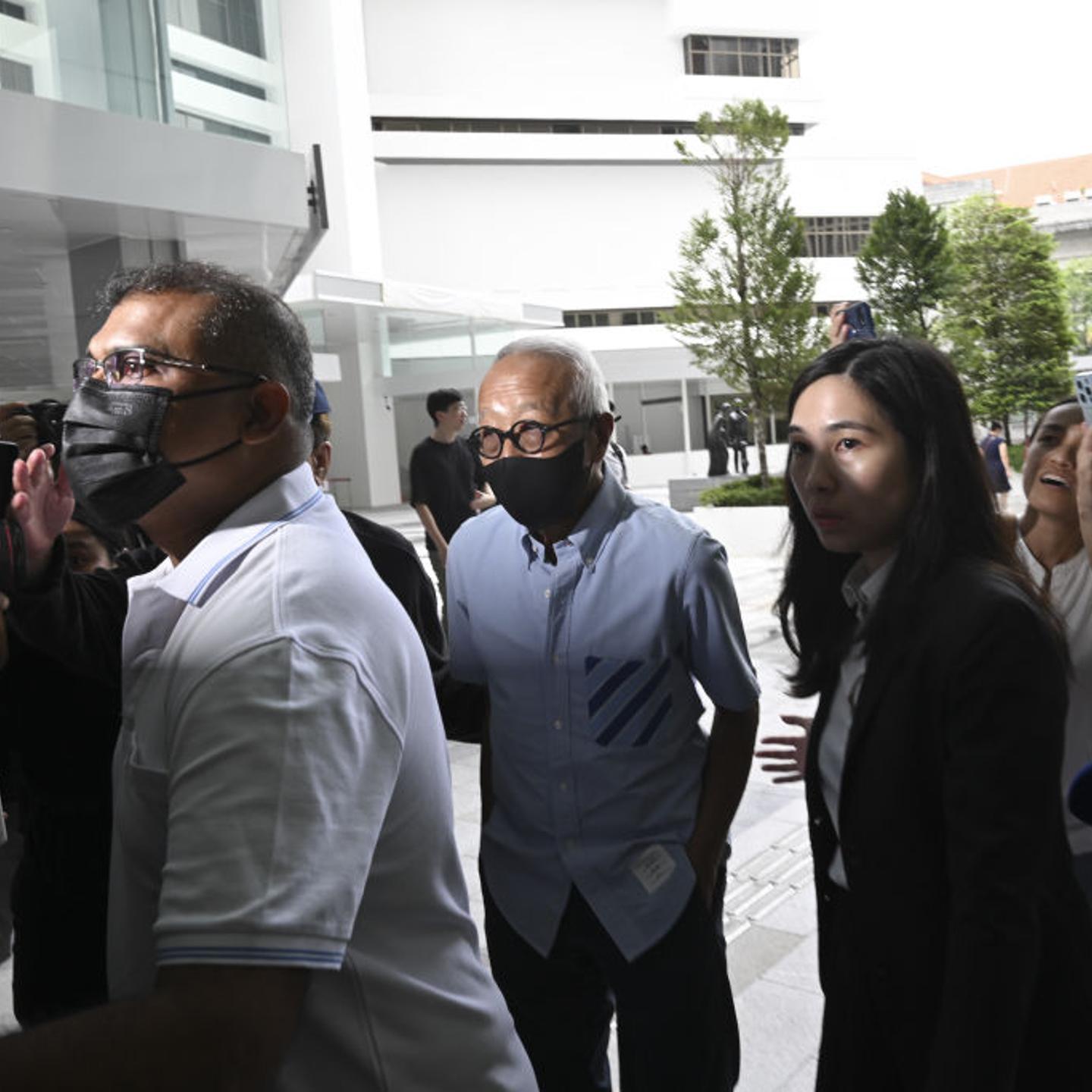Ong Beng Seng arrives at the State Courts in Singapore on Oct. 4, 2024.