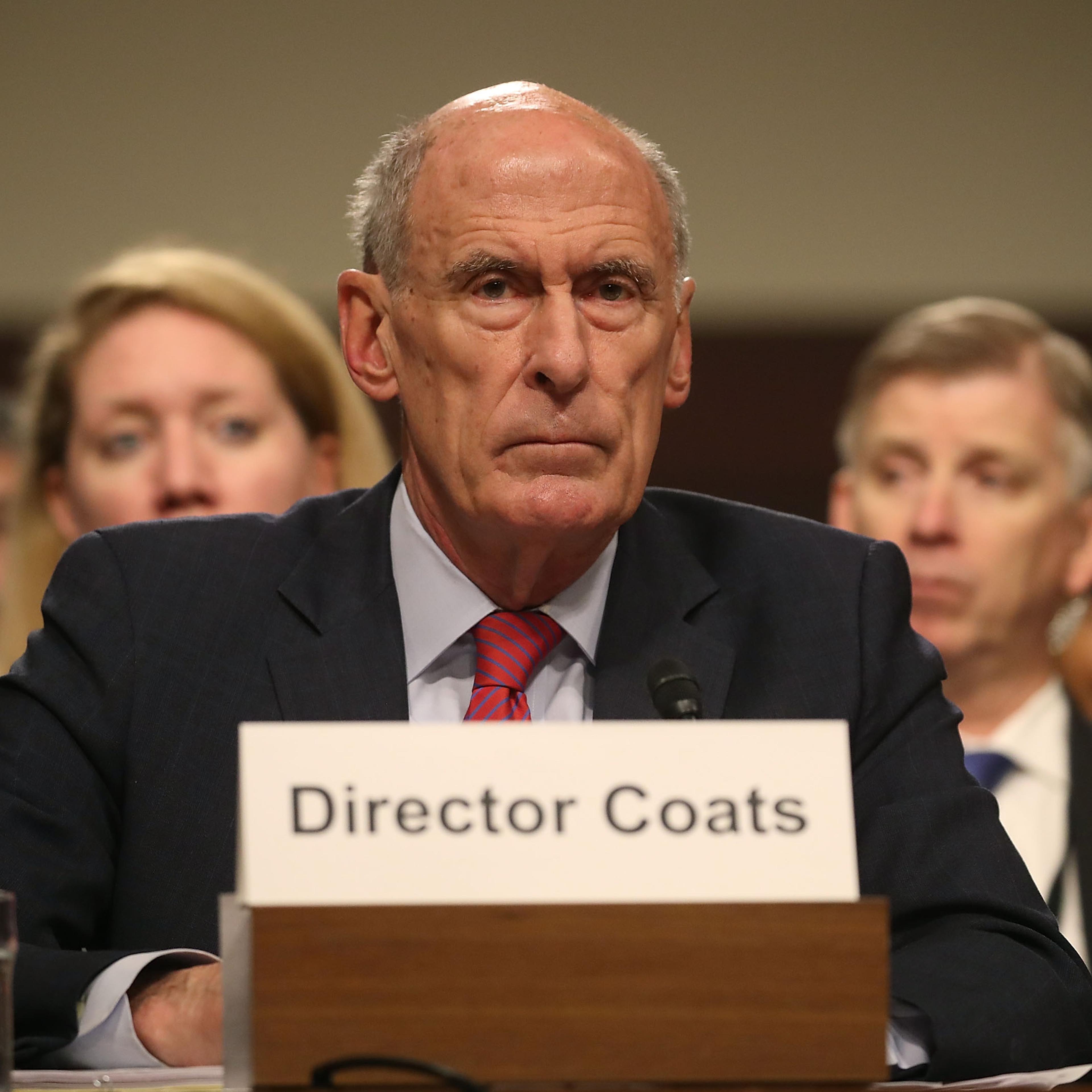 Director of National Intelligence Agency Dan Coats testifies during a Senate Armed Services Committee hearing on Capitol Hill on May 23, 2017 in Washington, DC.